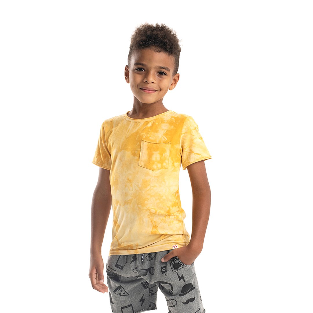 Appaman Concert Tee - Lemon Tie Dye Short Sleeve T-Shirt for Men | Soft Cotton Band Merch | Perfect for Music Festivals & Summer Outfits