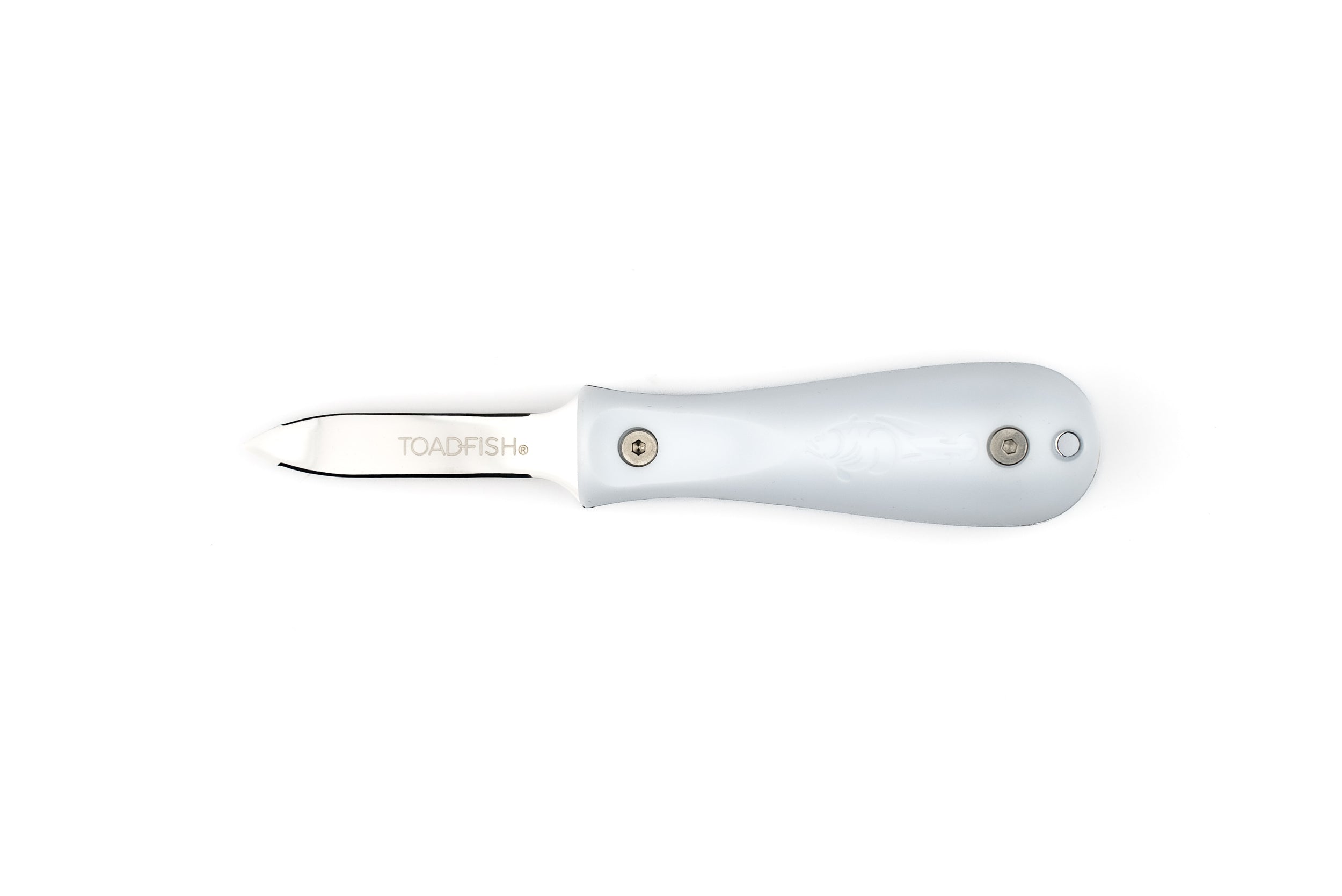 Toadfish Pro Edition Oyster Knife - Premium Stainless Steel Shucking Tool with Non-Slip Grip (White) - Perfect for Seafood Lovers, Home Chefs & Outdoor Cooking