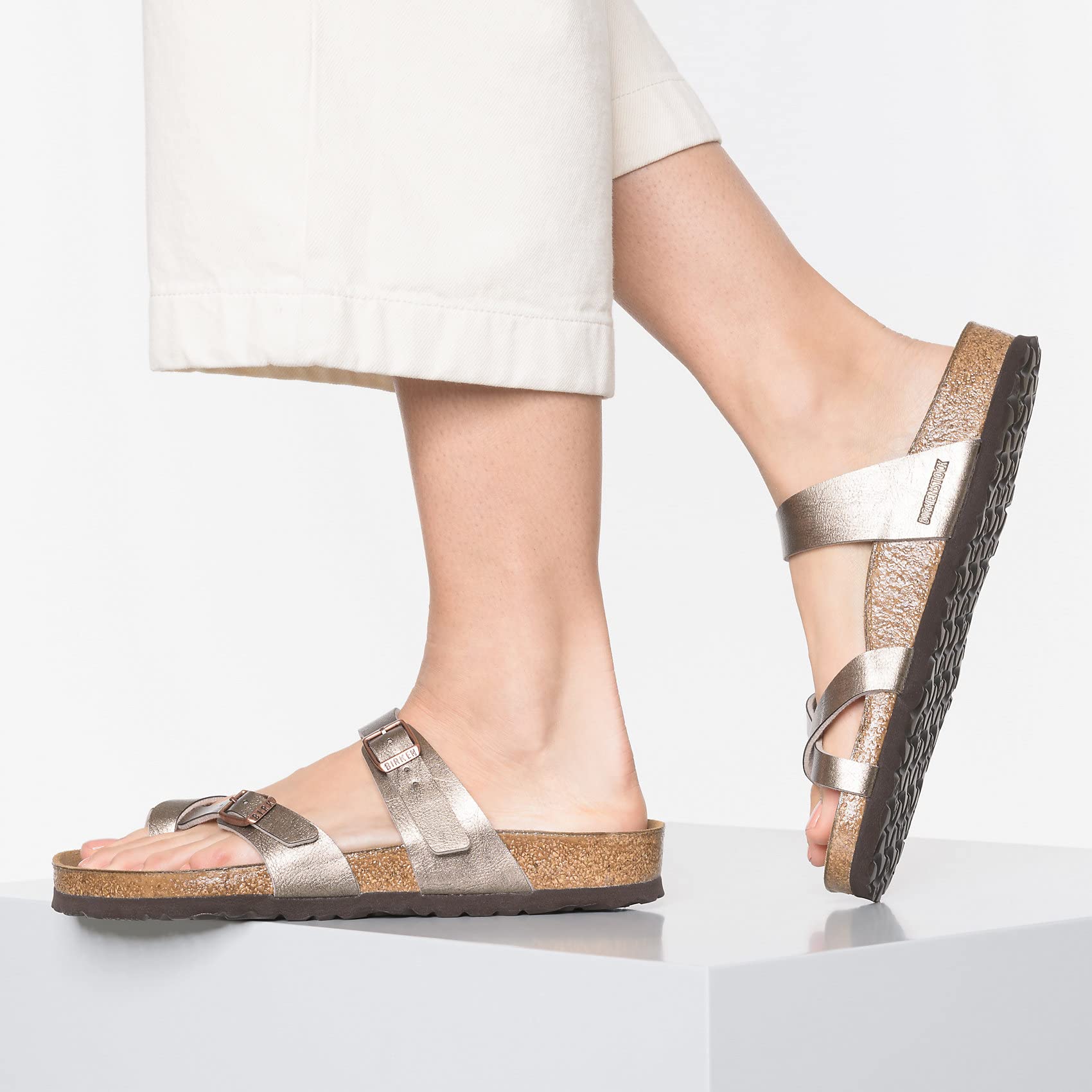 Birkenstock Women's Arizona Soft Footbed Sandals - Comfortable Leather Flip Flops for Women | Perfect for Beach, Pool, Summer & Casual Wear | Walking, Travel & Everyday Comfort
