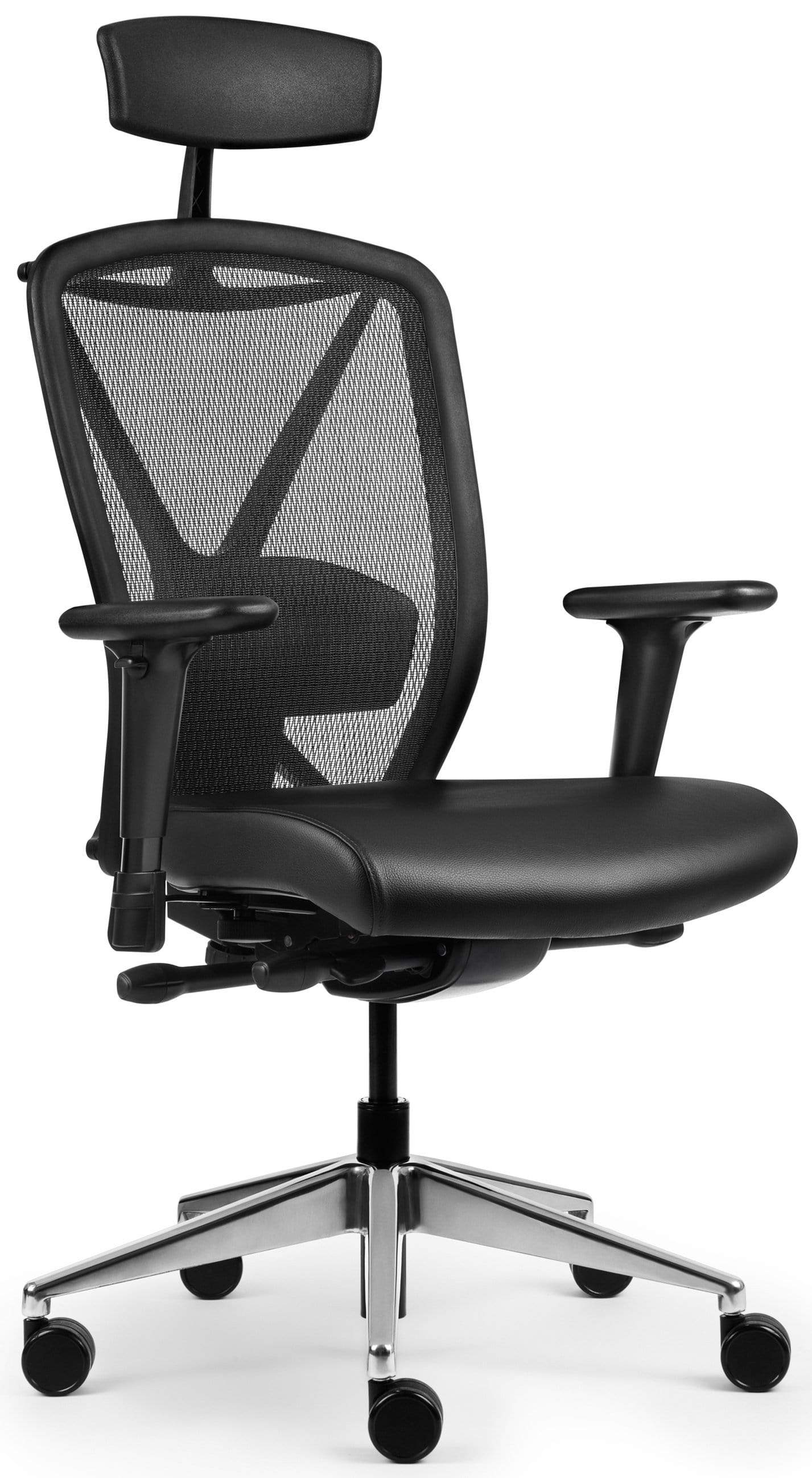 Allseating Fluid Premium Mesh Desk Chair [81040] - Ergonomic Office Chair for Home & Work, Adjustable Height & Lumbar Support - Perfect for Long Hours Sitting & Computer Work