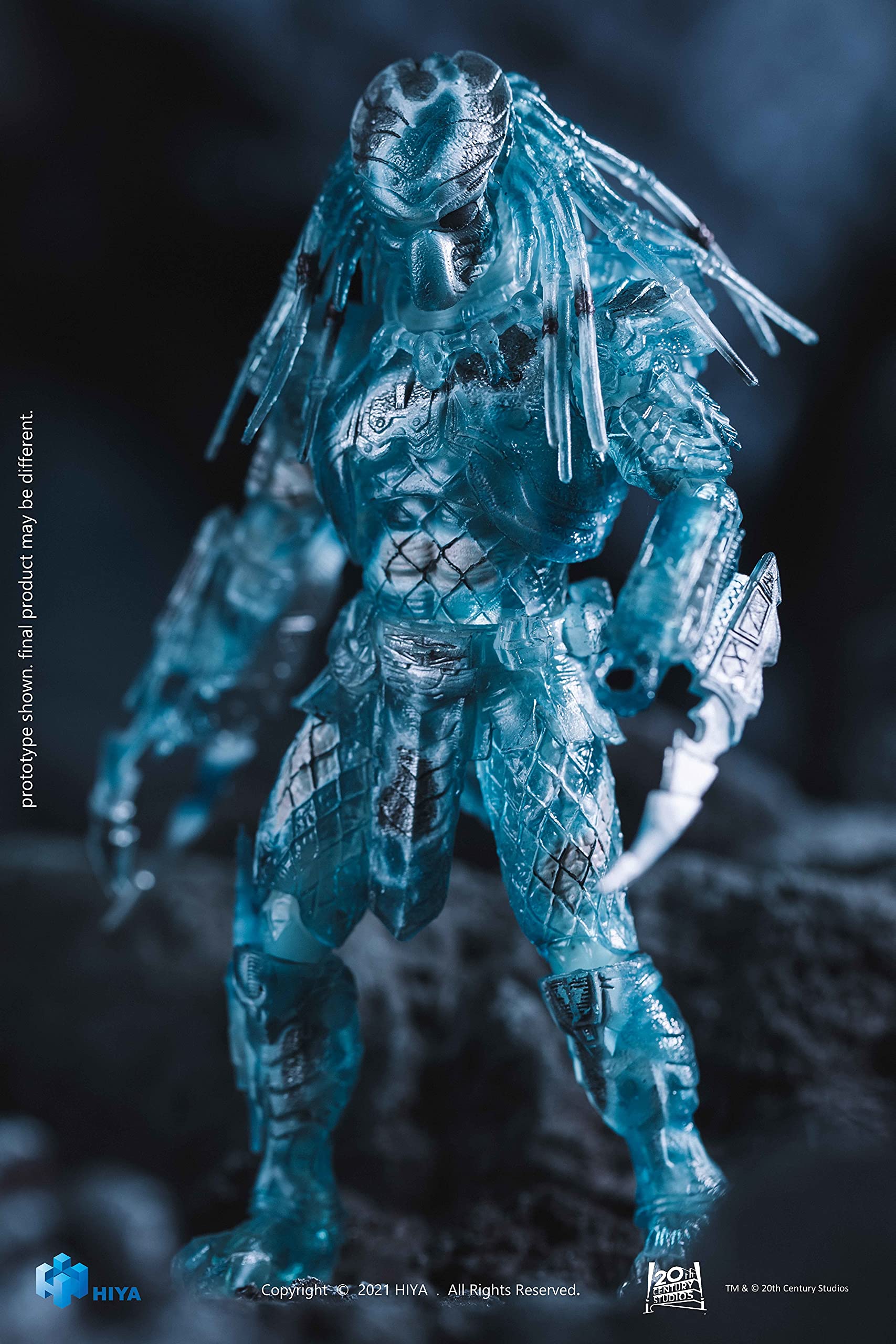 Hiya Toys Alien vs. Predator: Camouflage Chopper Predator 1:18 Scale Action Figure - Collectible Multicolor Model for Display & Gaming Scenes