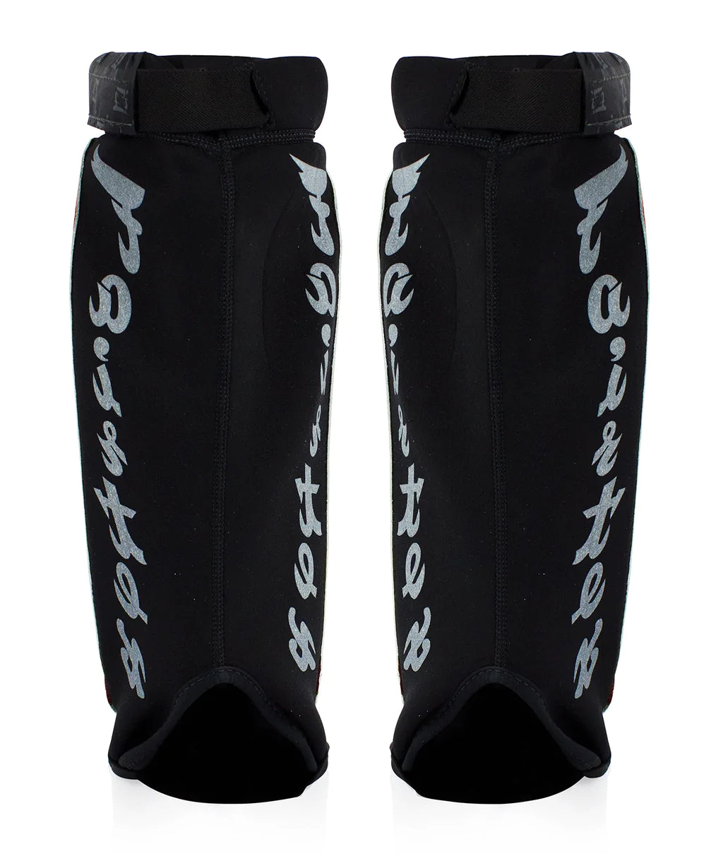 Fairtex SP6 Neoprene Muay Thai Shin Guards - Premium Kickboxing & MMA Protective Gear for Training & Competition - Ideal for Martial Arts, Fitness & Combat Sports