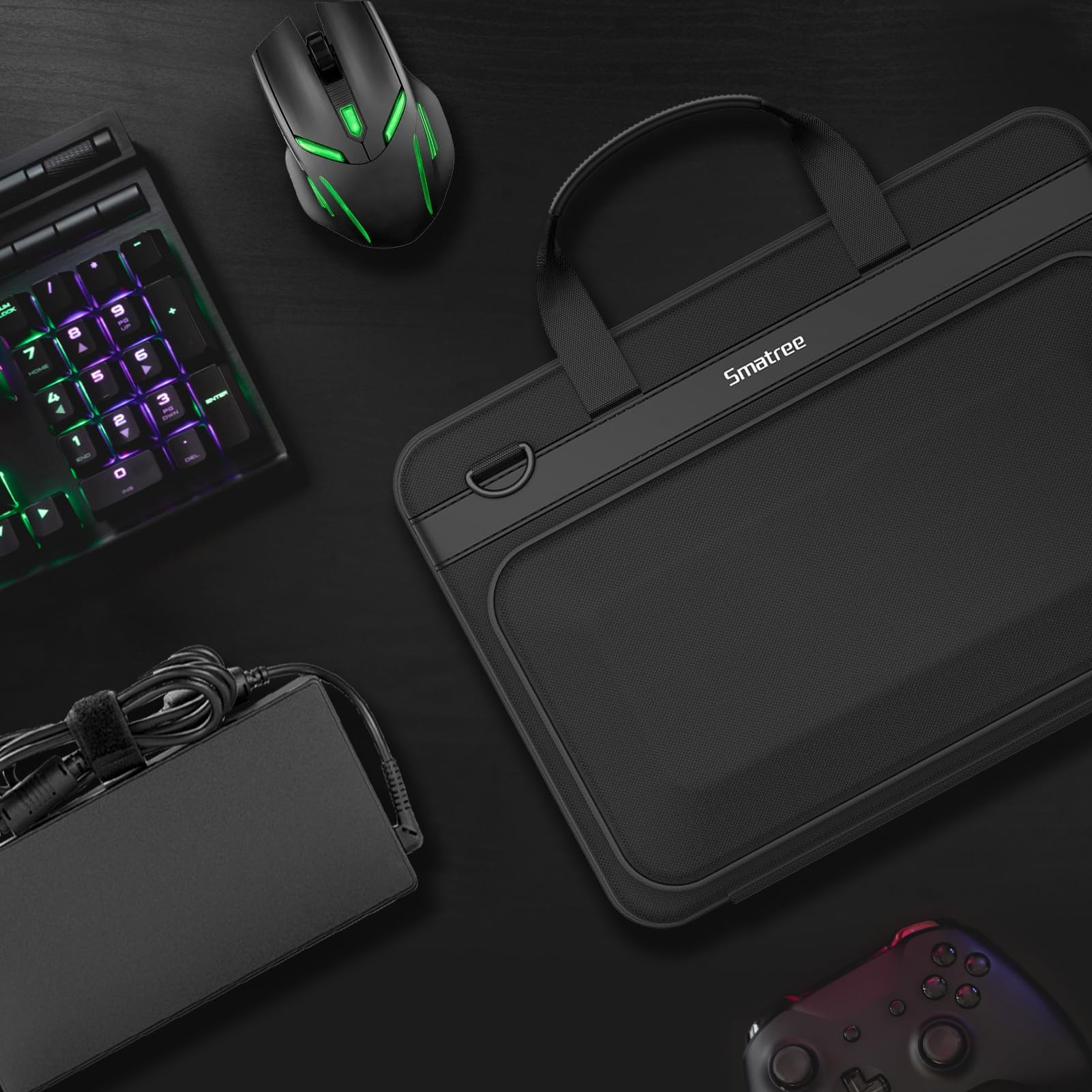 Smatree A800XL Heavy Duty Waterproof Hard Sleeve Case for 18-inch ASUS ROG Strix SCAR 18 & G18 Gaming Laptop (2023-2025 Models) - Protective Travel Bag for Business, School & Gaming Conventions