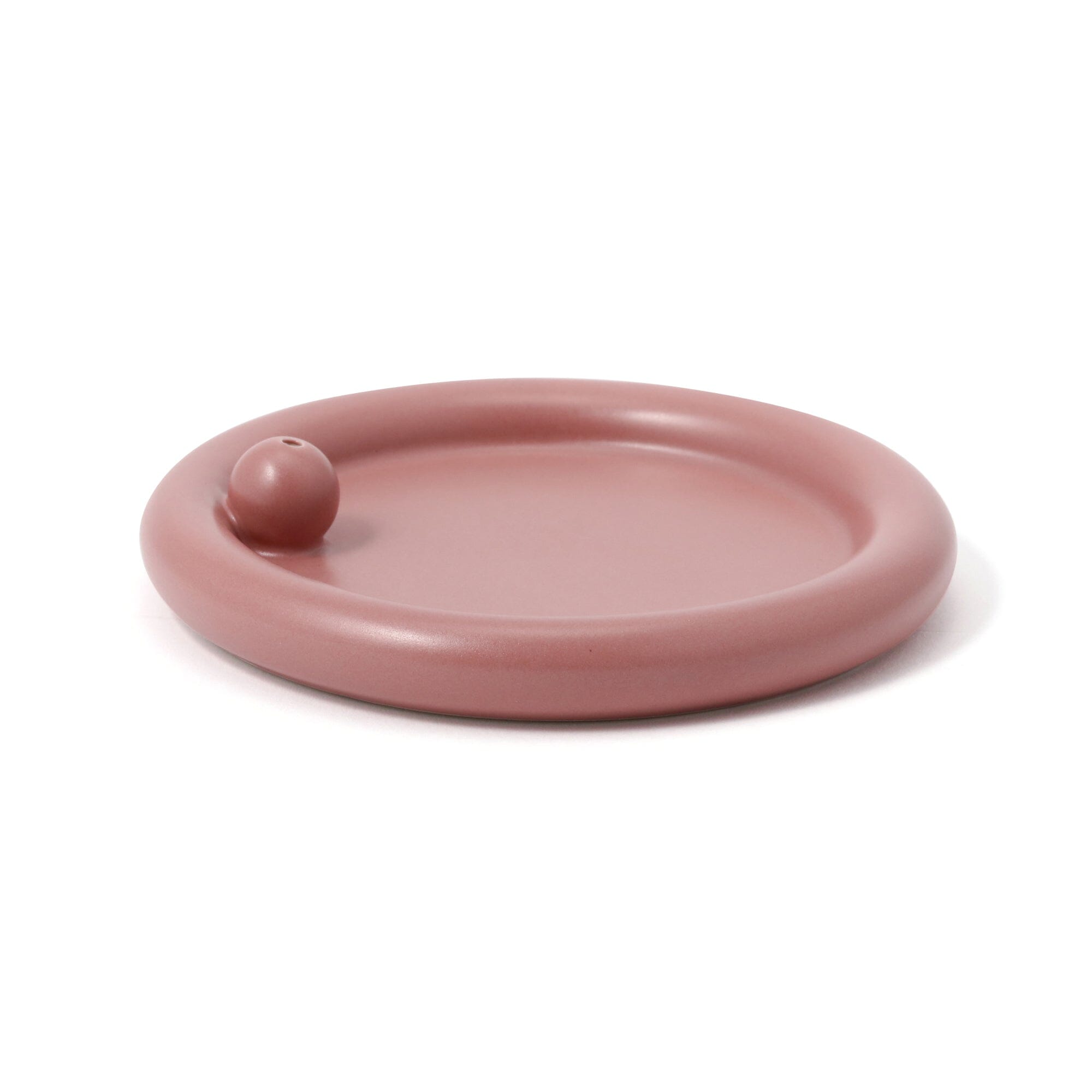 Elegant Pink Tea Incense Holder - Ceramic Aromatherapy Burner for Relaxation & Meditation | Perfect for Home, Office, Yoga & Spa Decor