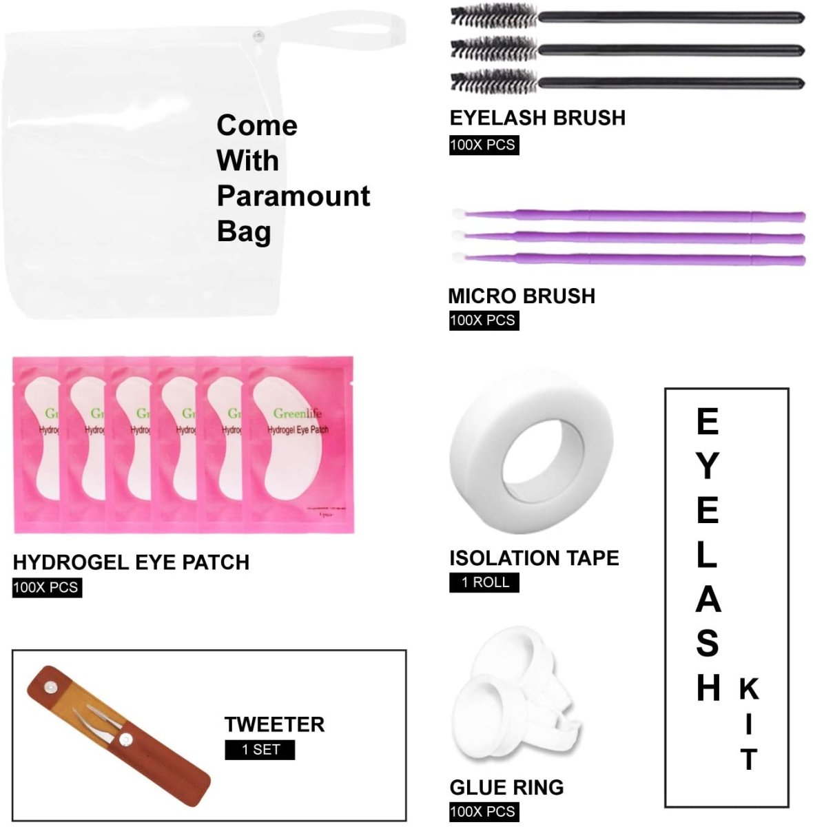 Premium Eyelash Extension Kit - Professional False Lashes, Glue & Tools for Stunning Volume & Length | Perfect for Bridal, Party & Everyday Makeup Looks
