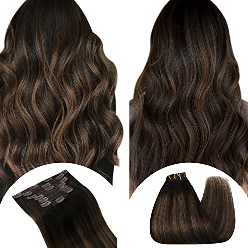 2 Packs Ugeat Clip-in Human Hair Extensions - 14