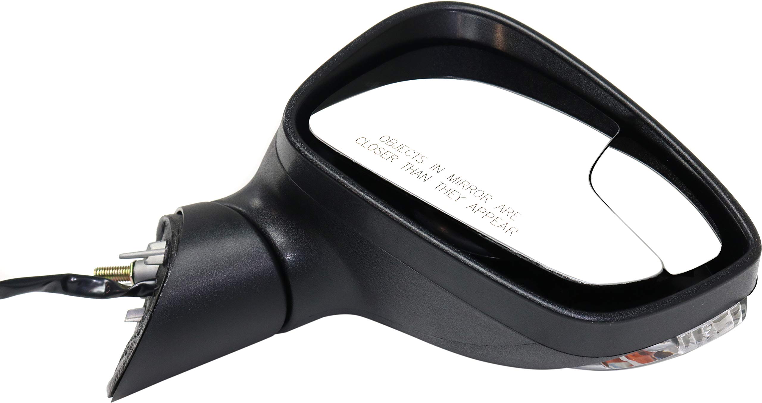 2014-2019 Ford Fiesta Power Side Mirrors - Driver & Passenger Side with Turn Signal & Spotter Glass (Paintable) | Replacement for Non-Cold Weather Package Models | Perfect for Parking Assistance & Blind Spot Visibility