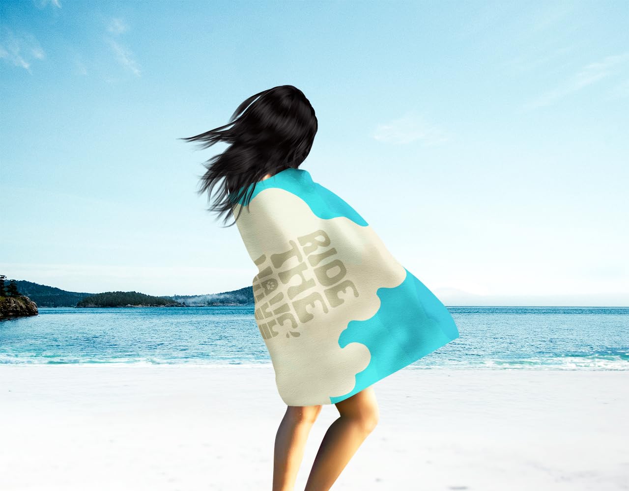 Premium Oversized Beach Towel - Surfer Dog Shih Tzu Design | Quick Dry Plush for Pool, Beach & Yoga | Caroline's Treasures MLM1269TWL3060 | Perfect for Summer Vacations, Picnics & Outdoor Activities