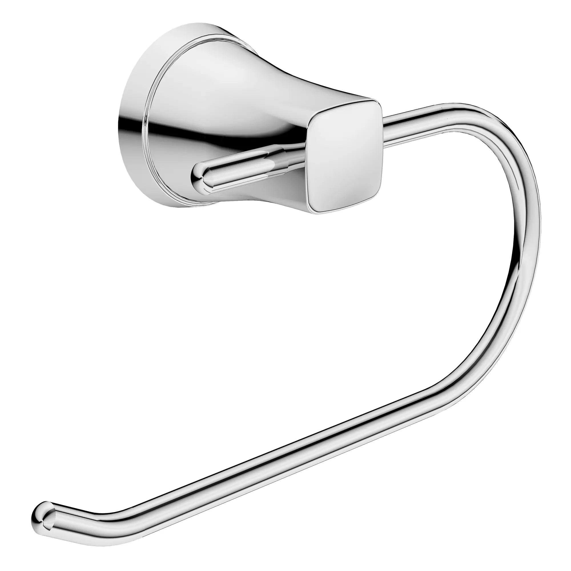 Glenmere Wall Mounted Toilet Paper Holder - Brushed Nickel Bathroom Tissue Roll Dispenser for Home & Commercial Use - Perfect for Bathrooms, Restrooms, and Powder Rooms