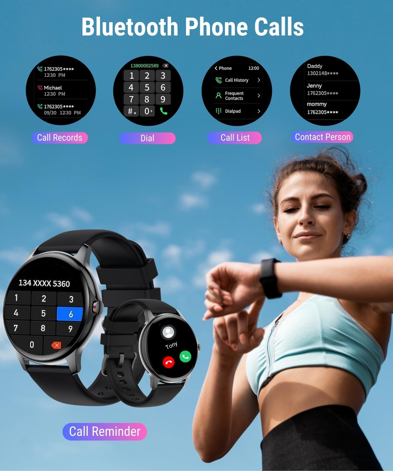 Smart Watch for Women & Men - 1.32