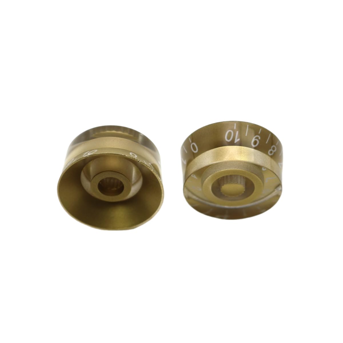 4Pcs Gold LP Electric Guitar Knobs - Metric LP Style Volume & Tone Control Replacement Set for Electric Guitar & Bass - Perfect for DIY Repairs & Custom Upgrades
