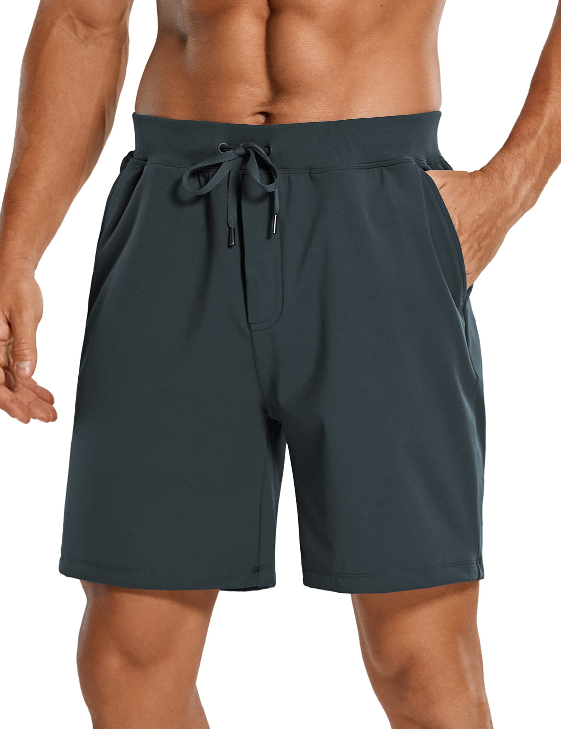 CRZ YOGA Men's 4-Way Stretch Workout Shorts 7