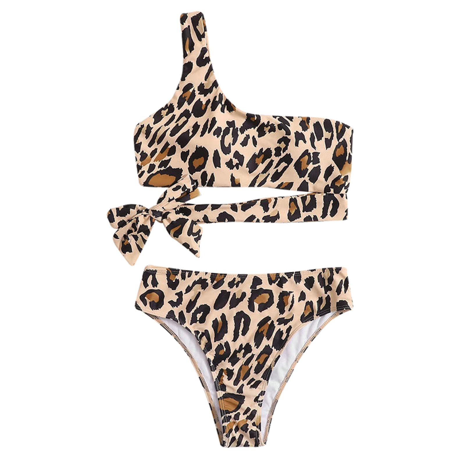 Floral Print Women's Two-Piece Bikini Set with Waist Bandage & High-Cut Swimsuit Shorts - Perfect for Beach, Pool, and Summer Vacations
