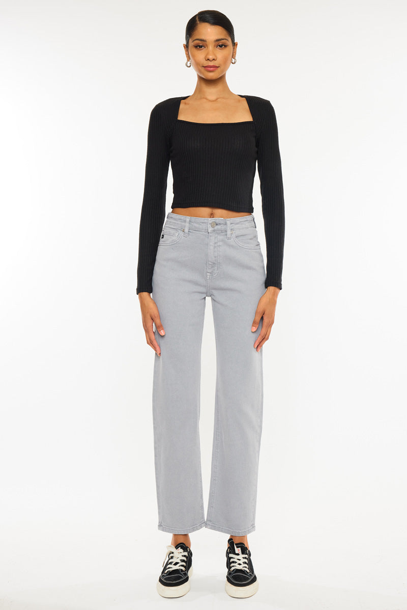 Zandria Women's Ultra High Rise 90s Straight Leg Jeans - Vintage Denim Pants for Casual Wear & Everyday Outfits