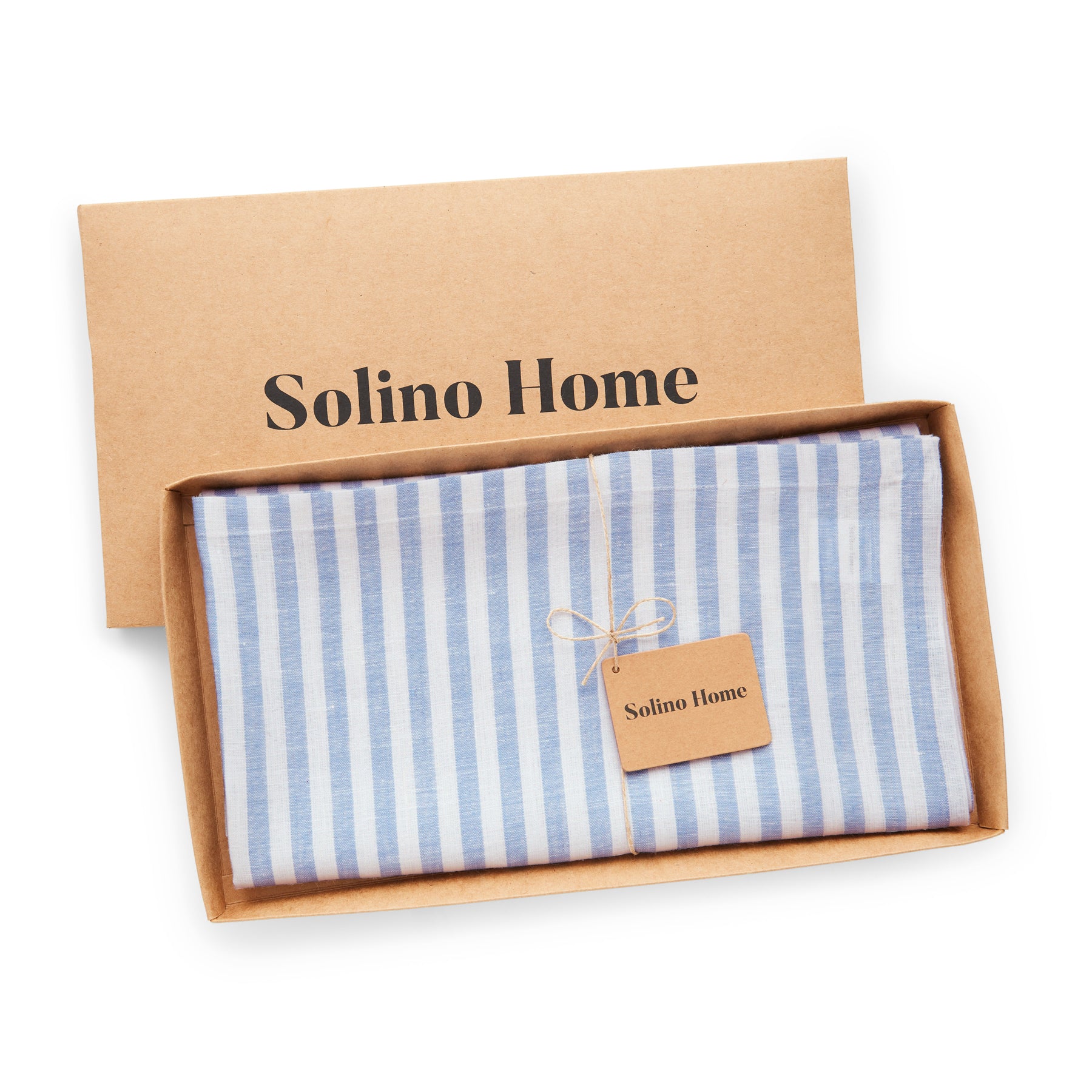 Amalfi Stripe Table Throw - Elegant Cotton Table Runner for Dining Room, Kitchen & Holiday Decor - Perfect for Weddings, Parties & Home Styling