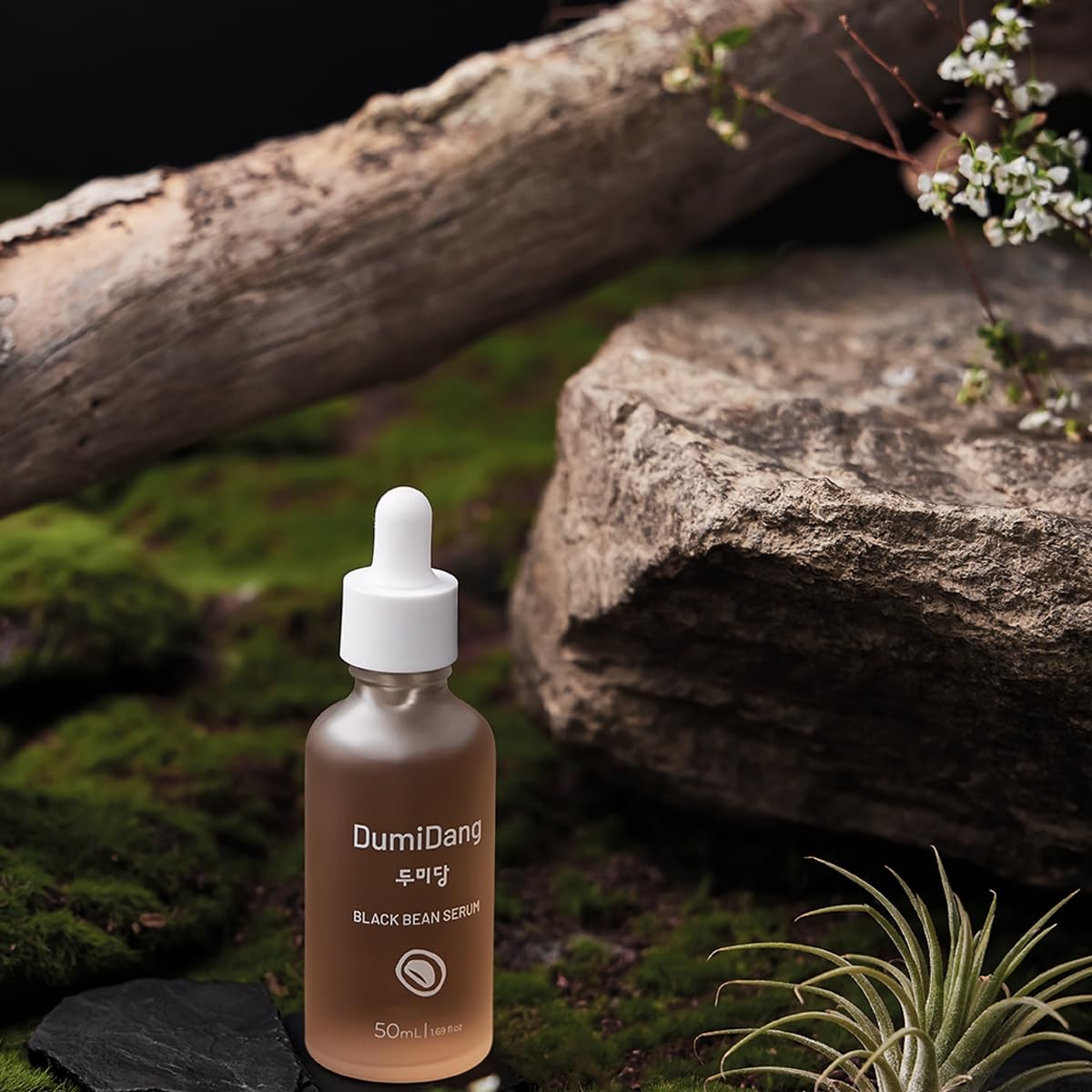 Korean Black Bean Serum - Vegan Anti-Aging Face Serum with Fermented Black Bean Extract, Vegetable Collagen & Carrot Extract | Improves Skin Elasticity & Hydration | 50ml/1.69oz | Perfect for Nighttime Skincare Routine & Dry Skin Care