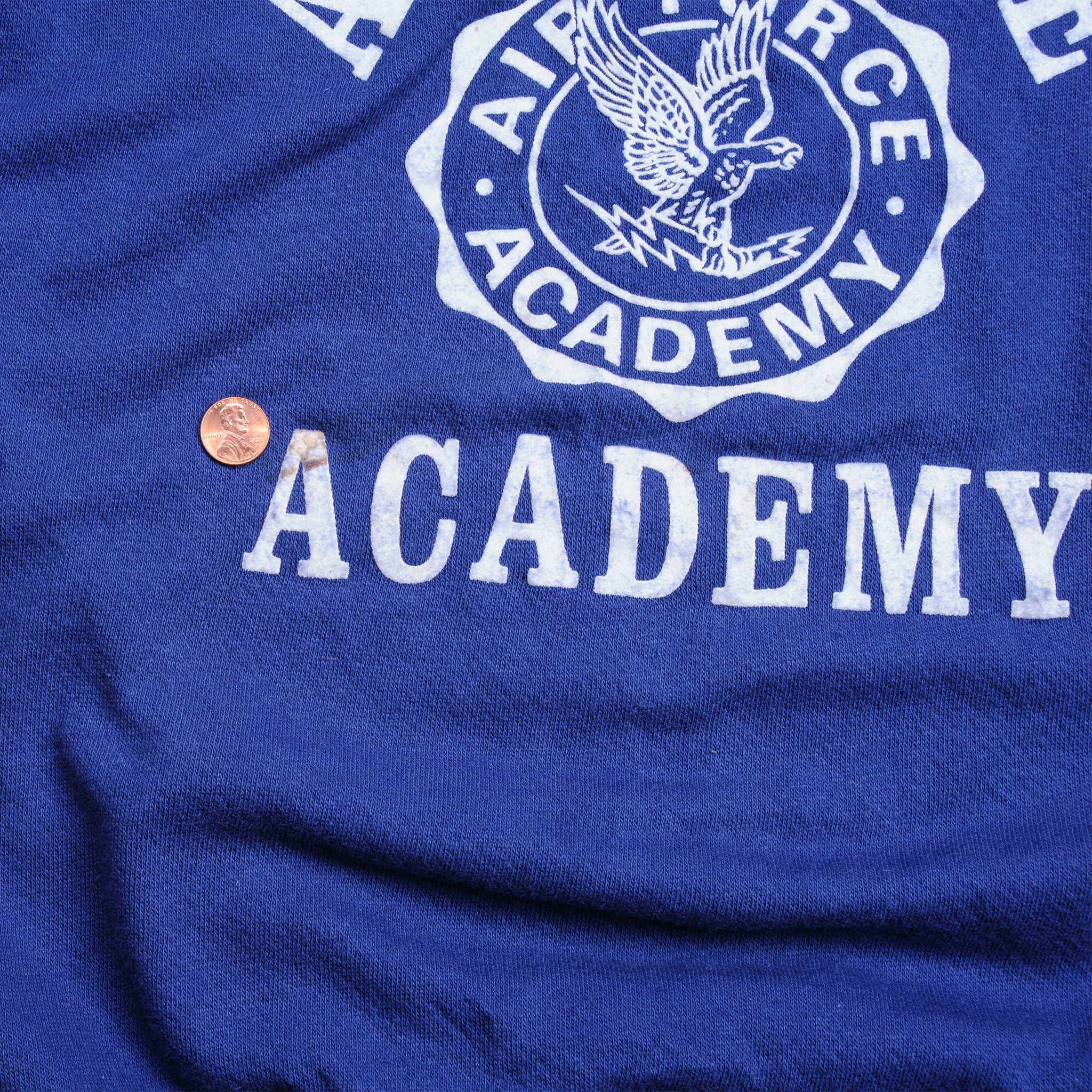 Vintage Air Force Academy Sweatshirt 70s XL - Retro Military Style Pullover for Men, Casual Wear & Collectible Gift
