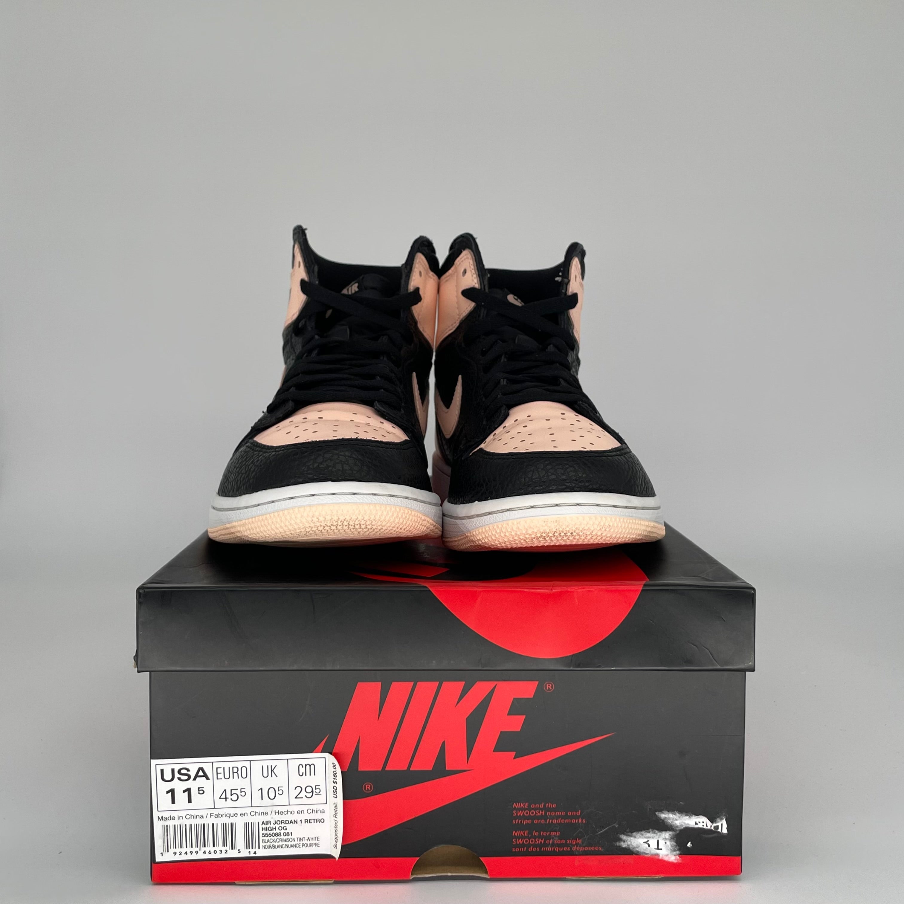 AIR JORDAN 1 CRIMSON TINT Men's Basketball Shoes Size 11.5 (555088-081) - Retro High Tops for Sneaker Collectors & Streetwear Fashion | Perfect for Casual Wear, Sports & Sneakerhead Collections
