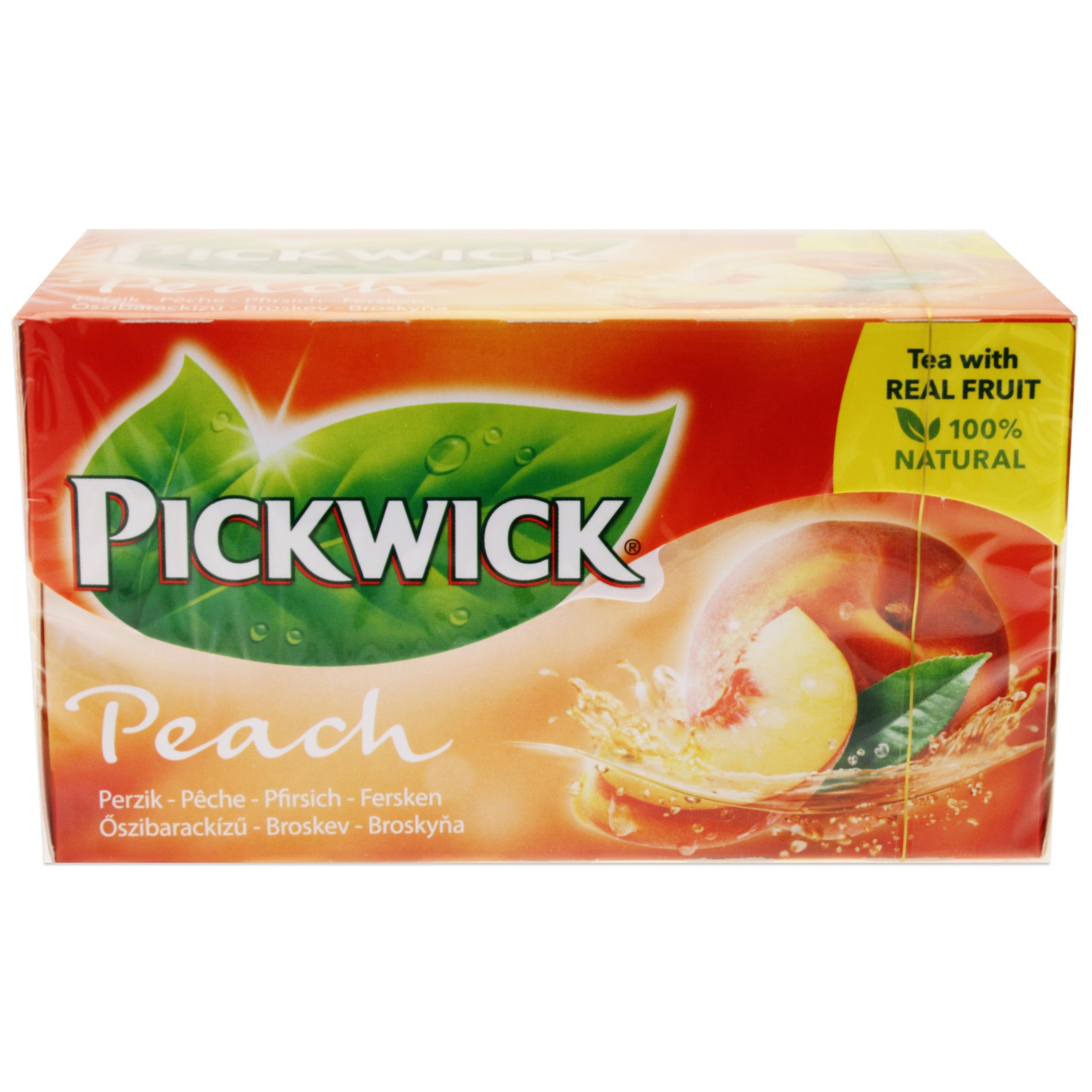 Pickwick Tea Peach - Flavored Black Tea Bags (20 Count) | Perfect for Afternoon Tea, Relaxation & Gifts