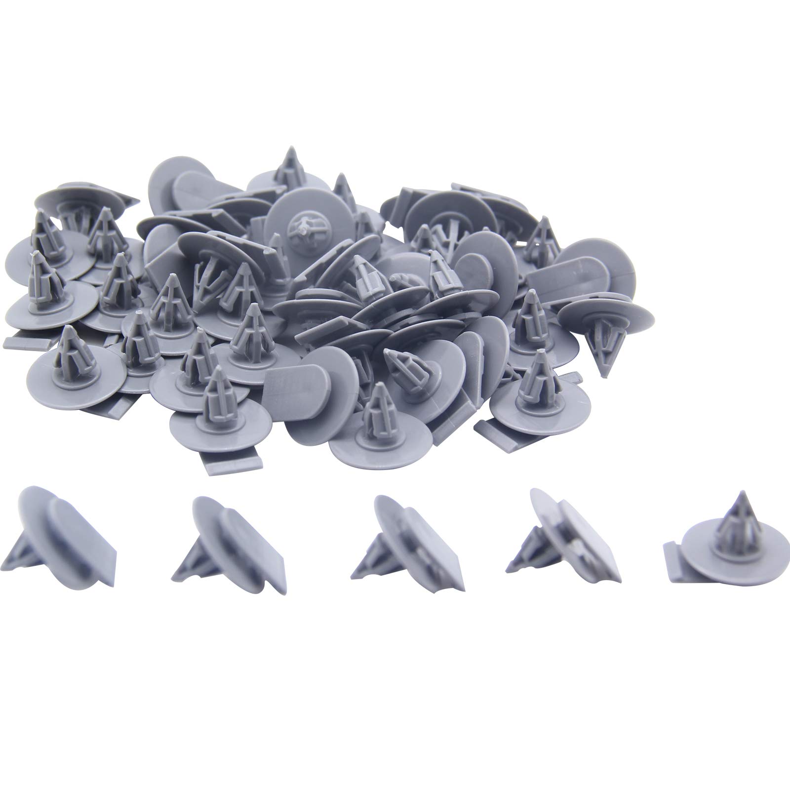 R50 R52 R53 R56 Wheel Arch Trim Clips Replacement - 50Pcs Exterior Plastic Clips (Part# 07 132 757 821) - Perfect for MINI Cooper Body Panel & Fender Repair