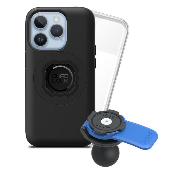 1 Ball Motorcycle Phone Mount Kit - Universal Adjustable Handlebar Holder for iPhone & Smartphones - Perfect for GPS Navigation & Hands-Free Riding