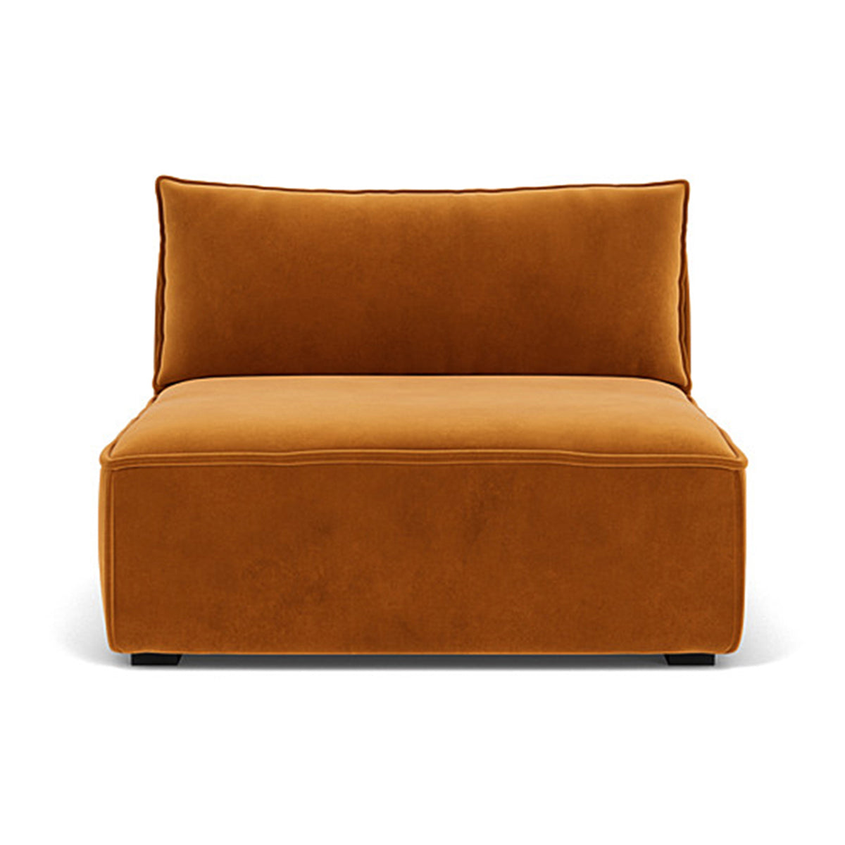 Daphne Velvet 1 Seater Modular Sofa (Armless) - Modern Living Room Furniture for Small Spaces & Apartments