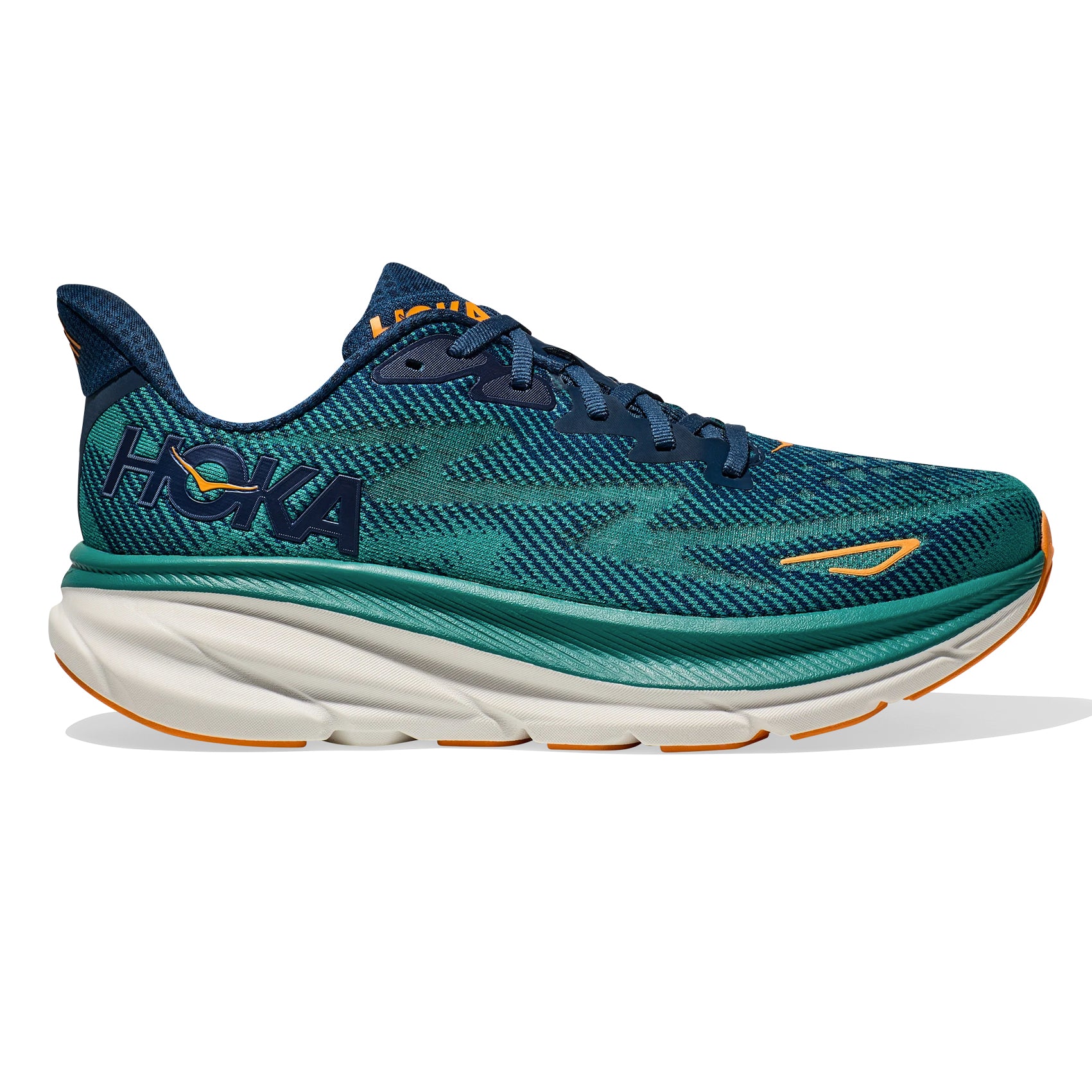 HOKA Clifton 9 Wide Men's Running Shoes - Lightweight Cushioned Sneakers for Road Running, Jogging & Walking - Comfortable Athletic Shoes for Men