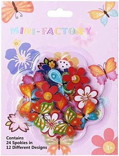 MINI-FACTORY 4Pcs Bike Accessories Set - Basket, Bell, Streamer & Spoke Decor for Girls | Cycling Fun Gifts