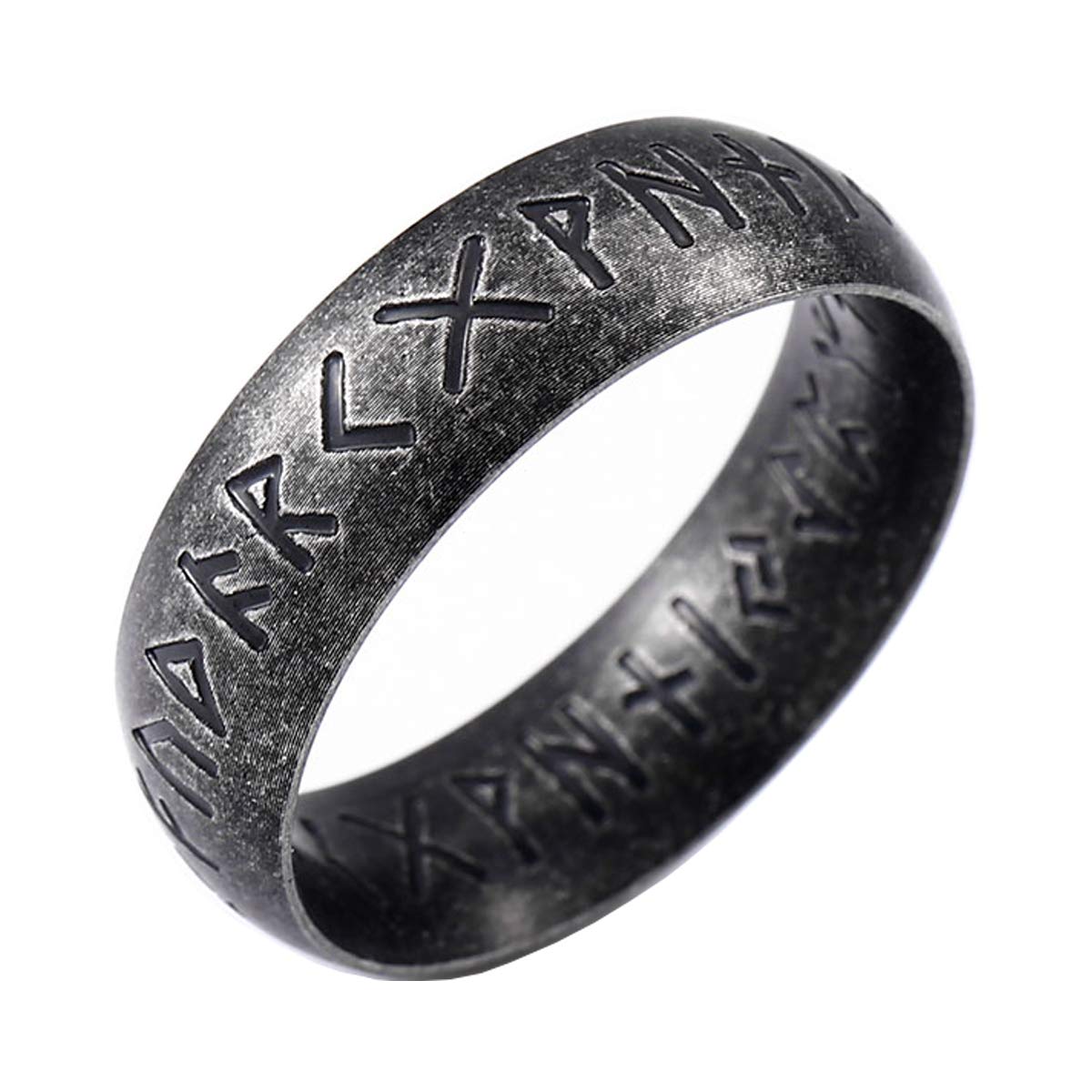 Viking Rune Ring - Elder Futhark Norse Alphabet Jewelry for Men & Women | Norse Pagan, Viking Cosplay, Historical Reenactment Gift