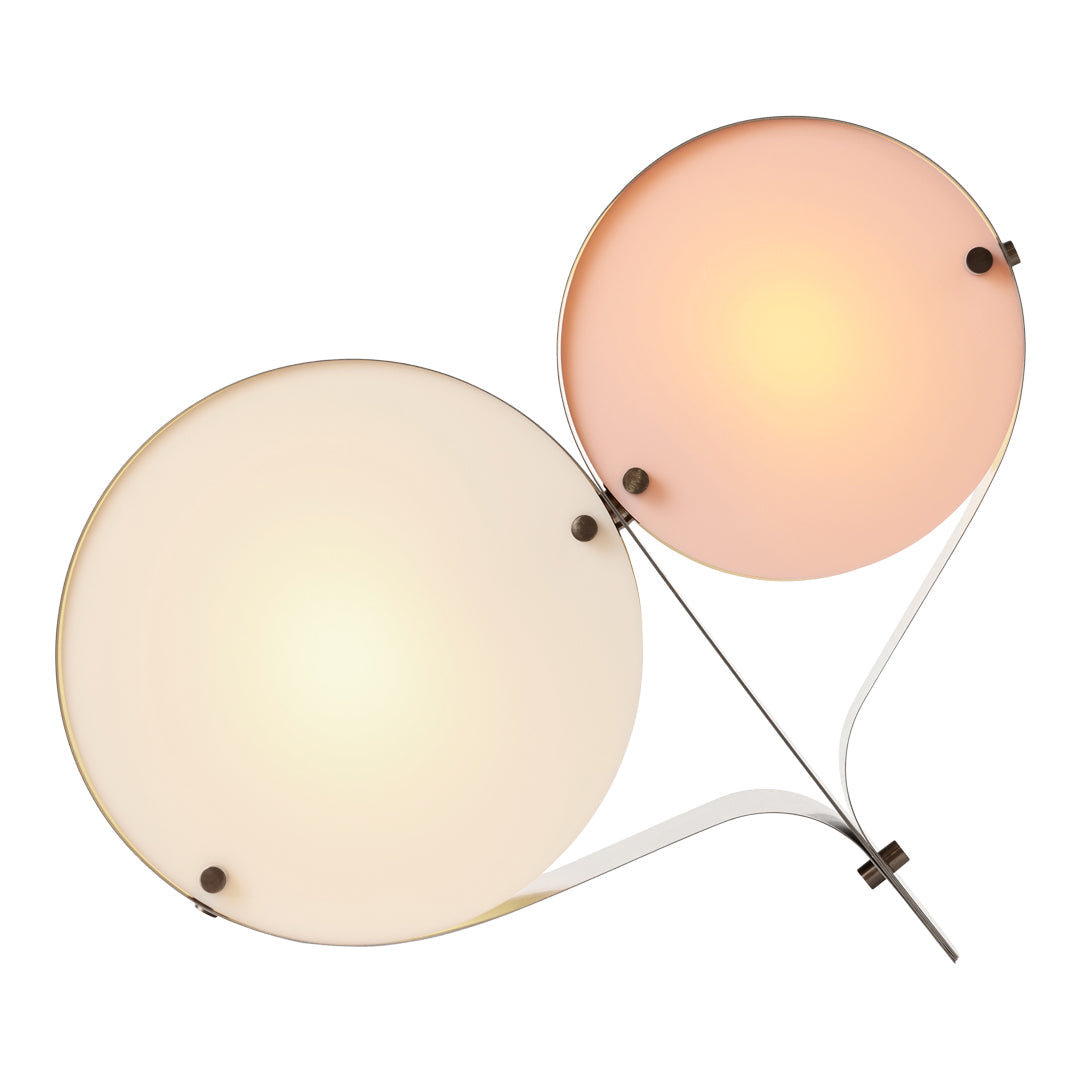 Modern Copper Table Lamp - Adjustable Brightness LED Desk Light for Living Room, Bedroom & Office - Warm White & Cool White Dimmable Reading Light with USB Port