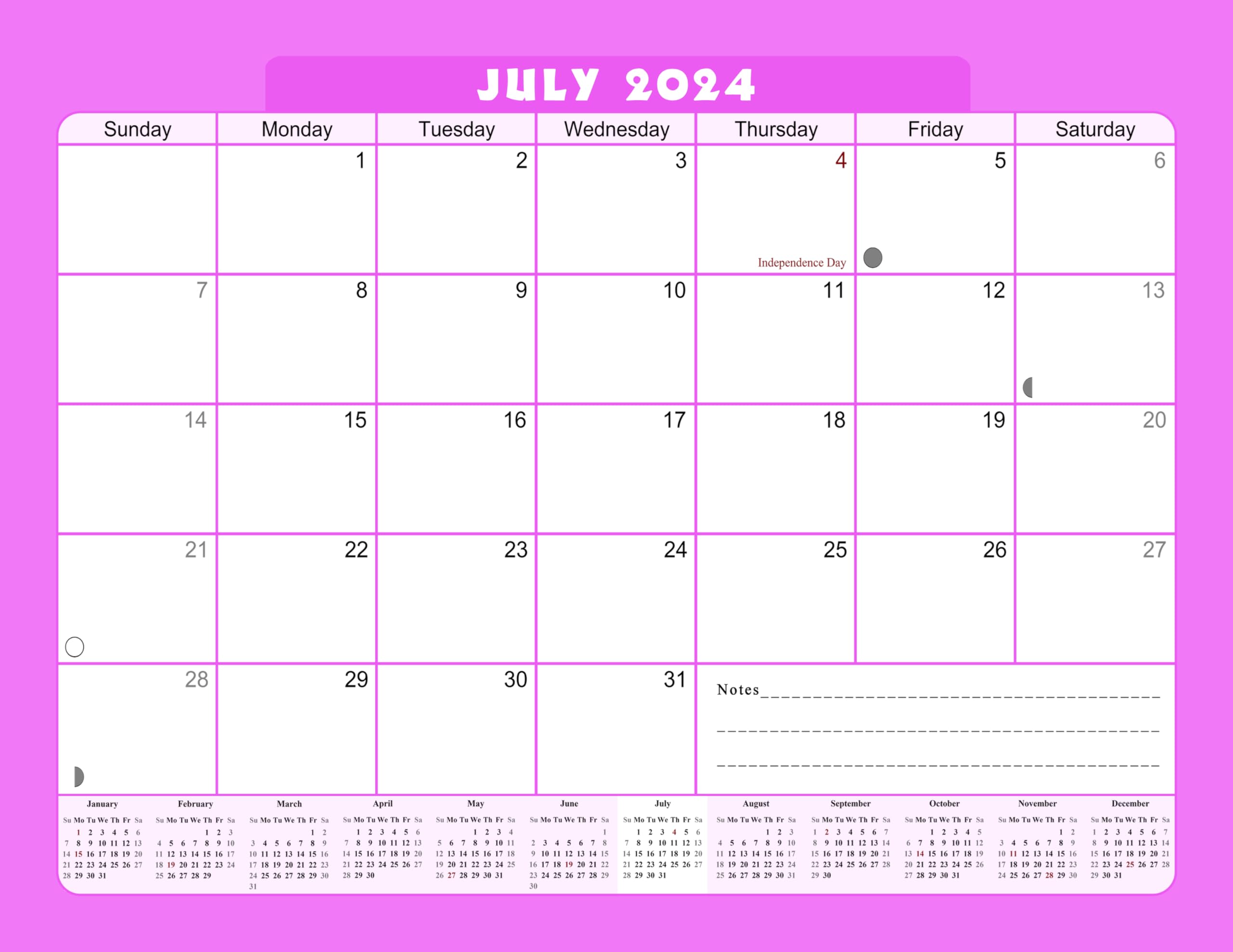 2024-2025 18-Month Spiral-Bound Wall & Desk Calendar Planner - Large Monthly Organizer for Office, Home & School (Edition #07) - Perfect for Scheduling, Planning & Productivity