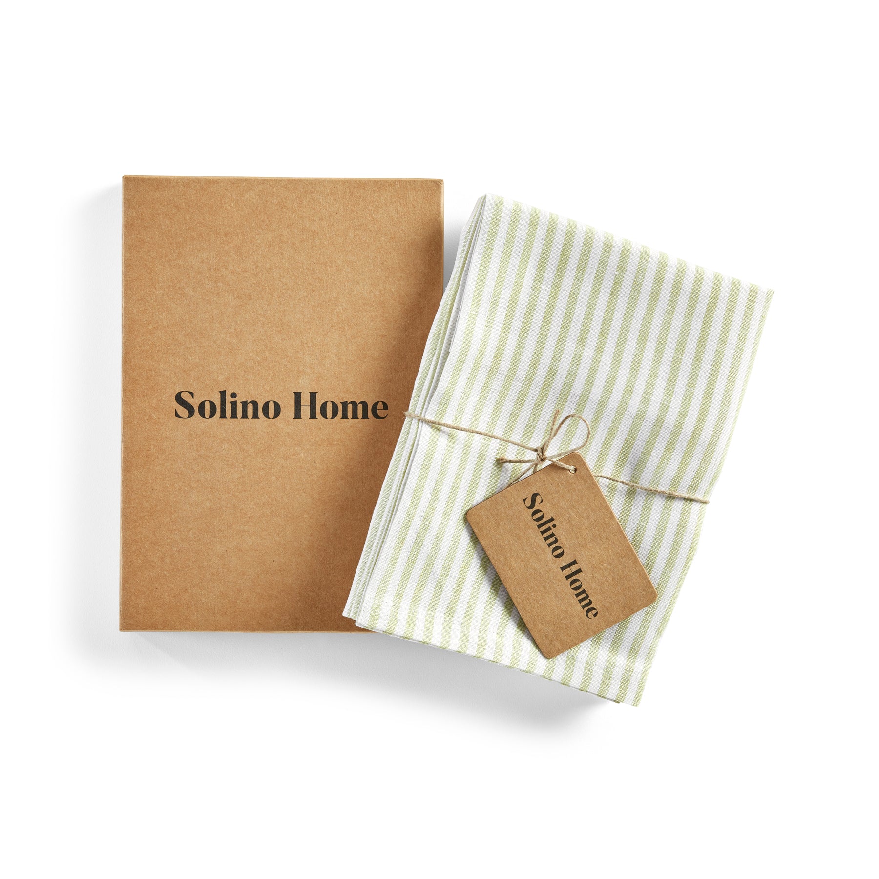 Premium Narrow Stripe Cotton Kitchen Towels - Set of 2 Absorbent Dish Towels for Drying Dishes & Cleaning - Soft & Durable for Everyday Kitchen Use