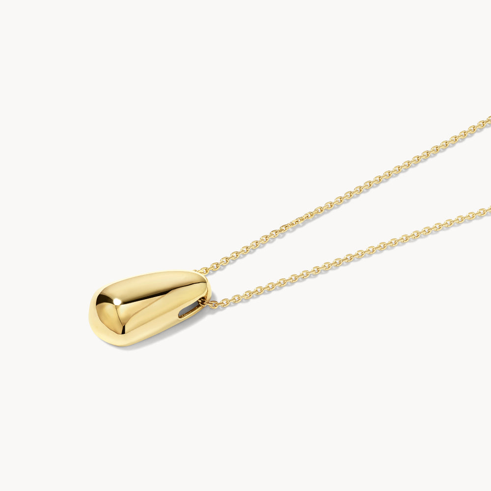 Elegant Gold Drop Dome Pendant Necklace for Women - Perfect for Evening Parties, Weddings & Date Nights
