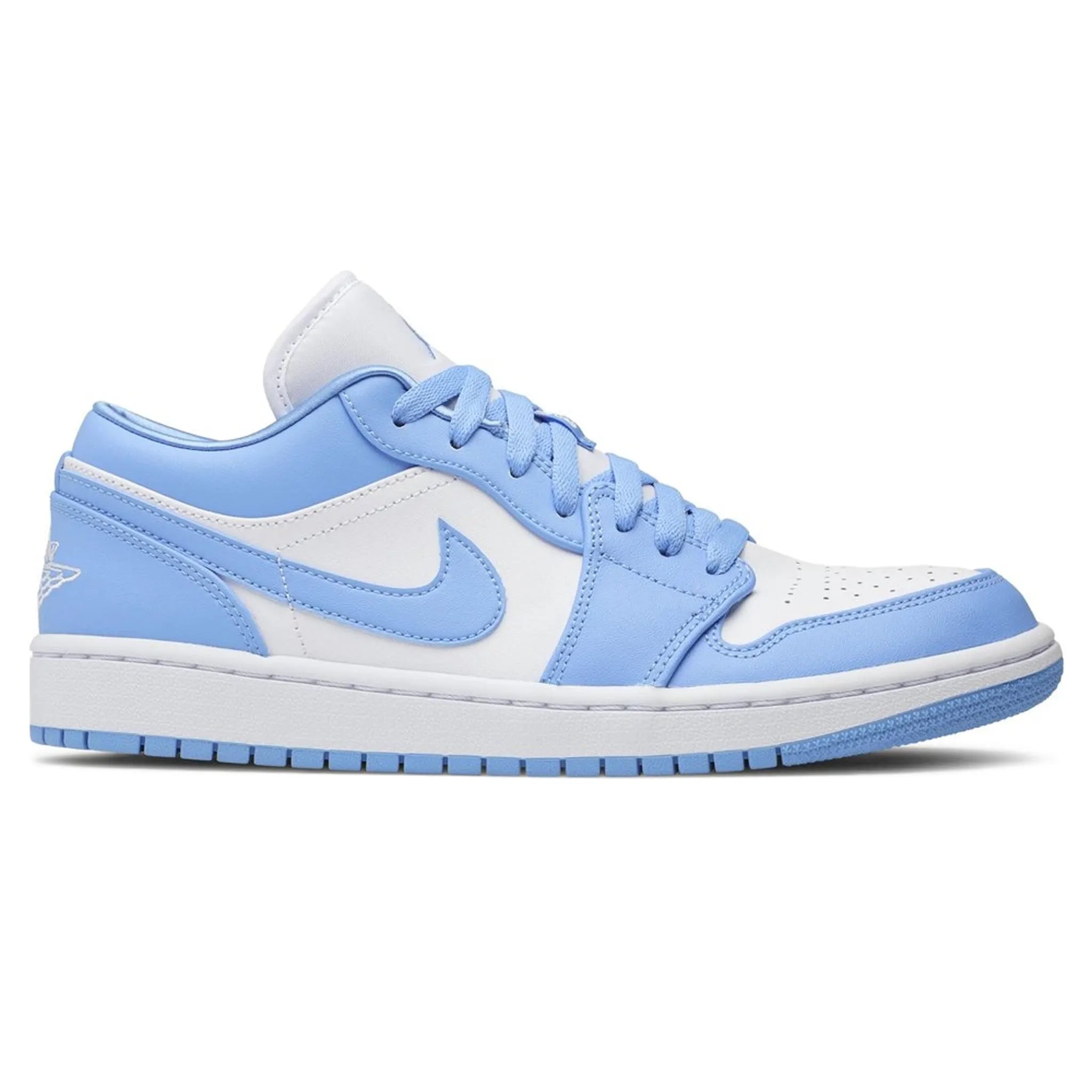 Air Jordan 1 Low UNC Women's Sneakers - Classic Blue & White Basketball Shoes for Casual Wear & Street Style