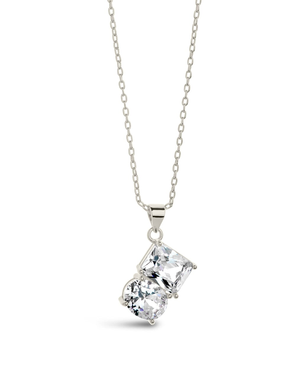 Elegant Marla CZ Toi et Moi Necklace & Cocktail Ring Set - Sterling Silver Bridal Jewelry for Women | Perfect for Weddings, Anniversaries & Special Occasions