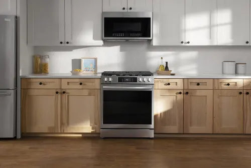 Frigidaire Gallery GCFG3060BD 30-Inch Gas Range - 5 Burners, Convection Oven & 15+ Cooking Modes in Black Stainless Steel - Perfect for Home Kitchens & Professional Chefs
