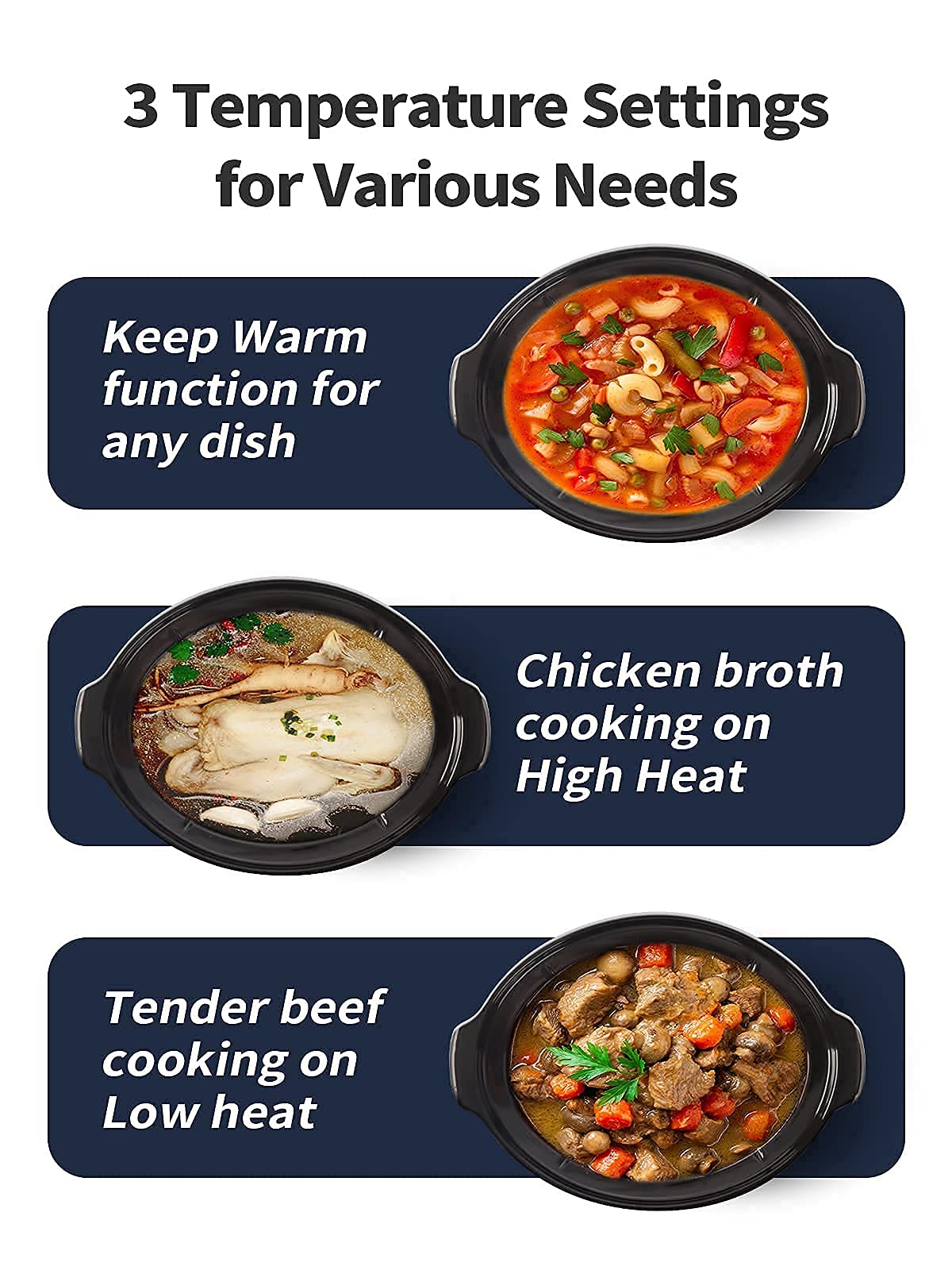 KOOC 8.5-Quart Programmable Slow Cooker with Bonus Liners - Digital Temperature Control, Upgraded Ceramic Pot, Healthy Cooking & Nutrient Preservation | Includes 5 Free Liners + 30-Pack Liners Bundle | Perfect for Family Dinners, Meal Prep & Holiday Cooking