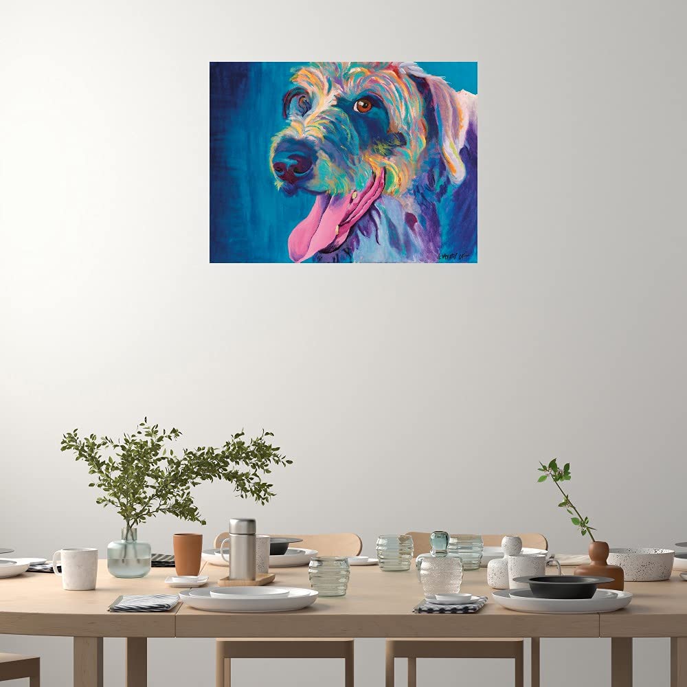 Lizzy Canvas Wall Art - Hand-Painted Fine Art Decor by DawgArt - 28x21 Inches - Ready to Hang - Perfect for Living Room, Bedroom, Office & More - Modern Home & Office Wall Decor