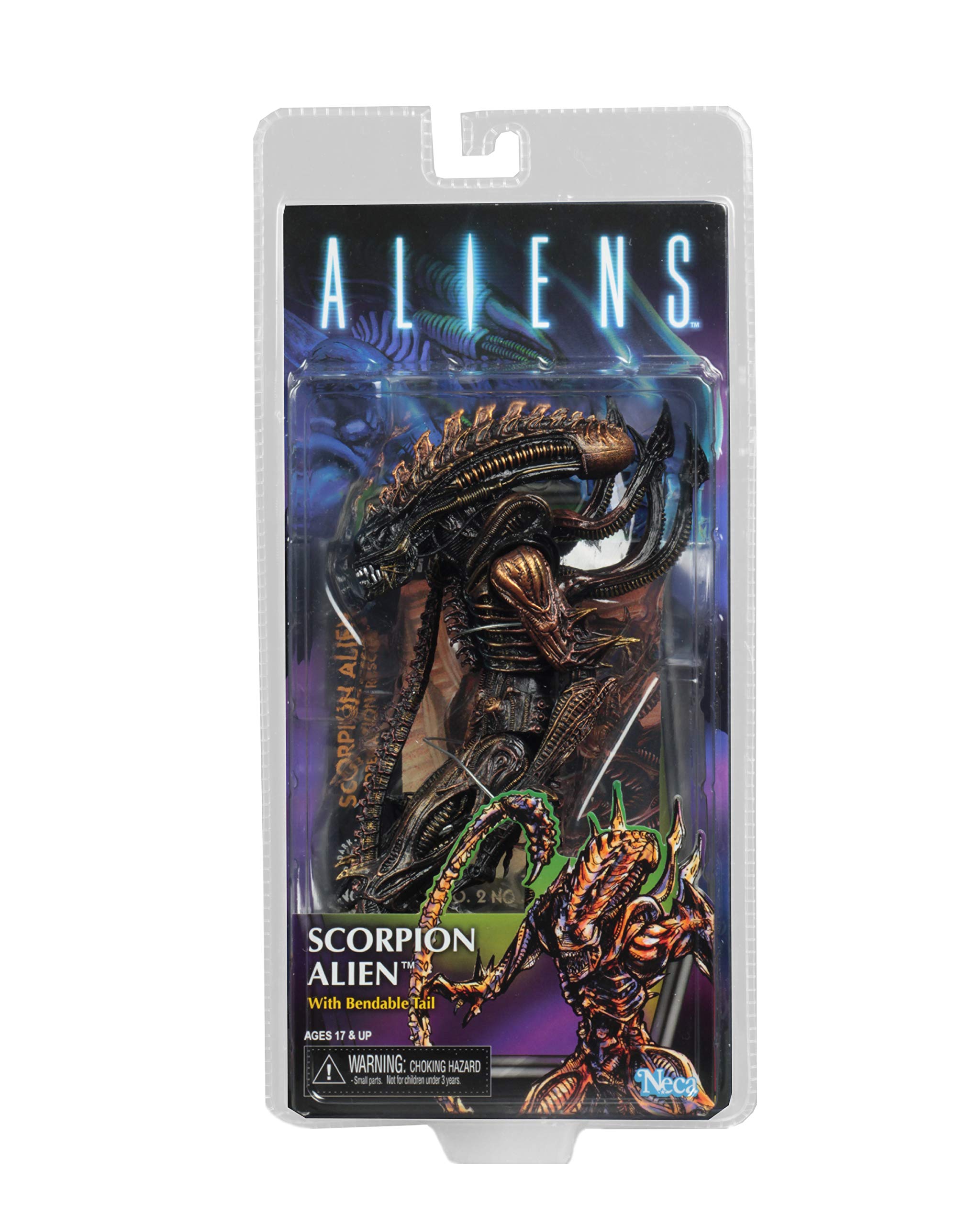 NECA Aliens 7-Inch Scale Action Figure Series 13 Scorpion - Xenomorph Collectible Toy for Sci-Fi Fans & Movie Enthusiasts - Perfect for Display, Collecting, and Role-Playing Scenes