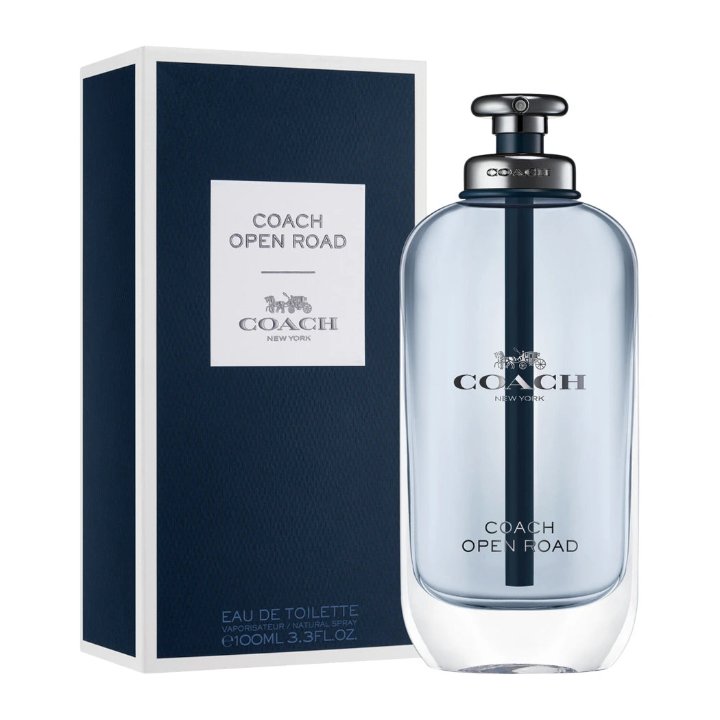 Coach Open Road 3.3 oz EDT for Men - Premium Men's Cologne - Fresh & Woody Fragrance - Perfect for Daily Wear, Office & Date Nights