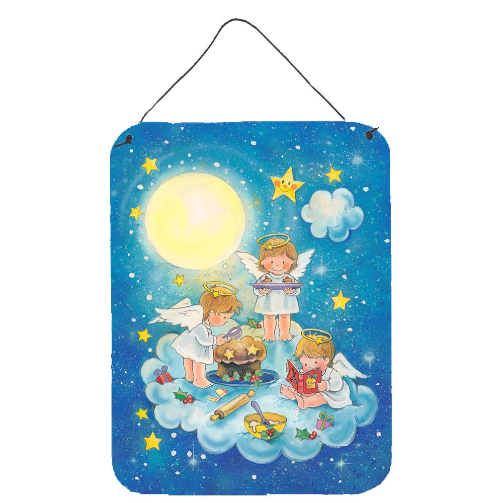 Angels Baking Wall Decor - 12x16 Aluminum Metal Sign for Kitchen, Bar, Bathroom & Front Door - Multicolor Hanging Plaque - Perfect for Home Decor & Gift Giving