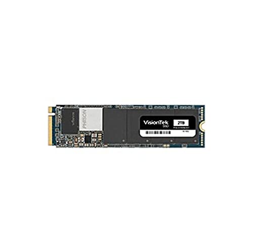 VisionTek 901413 2TB M.2 NVMe SSD PCIe 4.0 x4 Internal Solid State Drive - 7000MB/s Read Speed, 2800TB TBW, 1.01 DWPD - Compatible with Desktop PC & Laptop - Renewed (Great for Gaming, Video Editing & Fast Boot Times)
