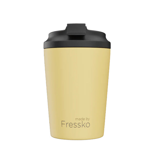 Fressko Reusable Ceramic Coffee Cup - Eco-Friendly Travel Mug for Hot & Cold Drinks | Perfect for Office, Camping & Outdoor Adventures