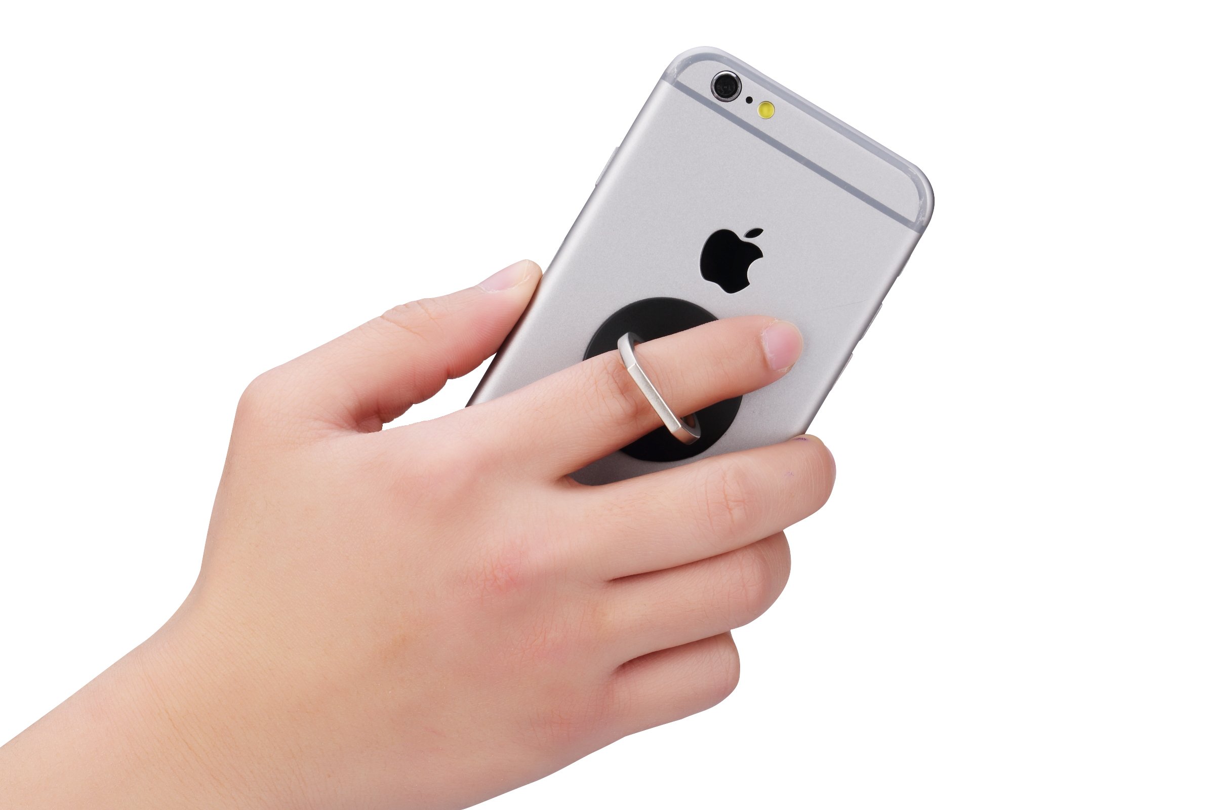 4 Pack Universal 360° Rotating Phone Finger Ring Holder Grip Stand - Compatible with iPhone, Samsung & Most Smartphones - Perfect for Watching Videos, Taking Selfies & Hands-Free Use (4 Colors)