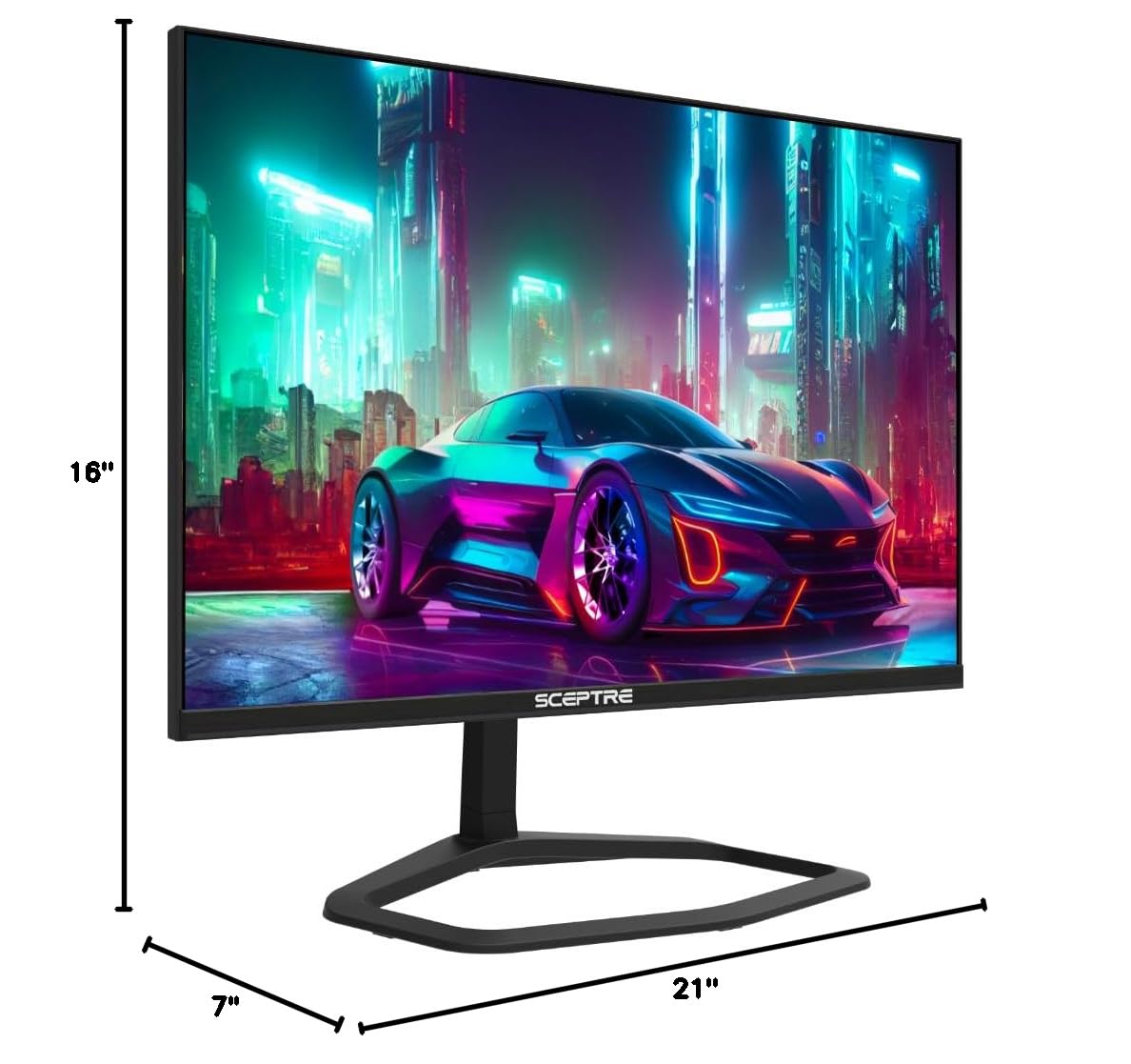 Sceptre E255B 25-inch 1ms 240Hz Gaming Monitor with HDMI & DisplayPort, Built-in Speakers, Machine Black (2023 Model) - Perfect for Esports, PC Gaming & Home Office Setup