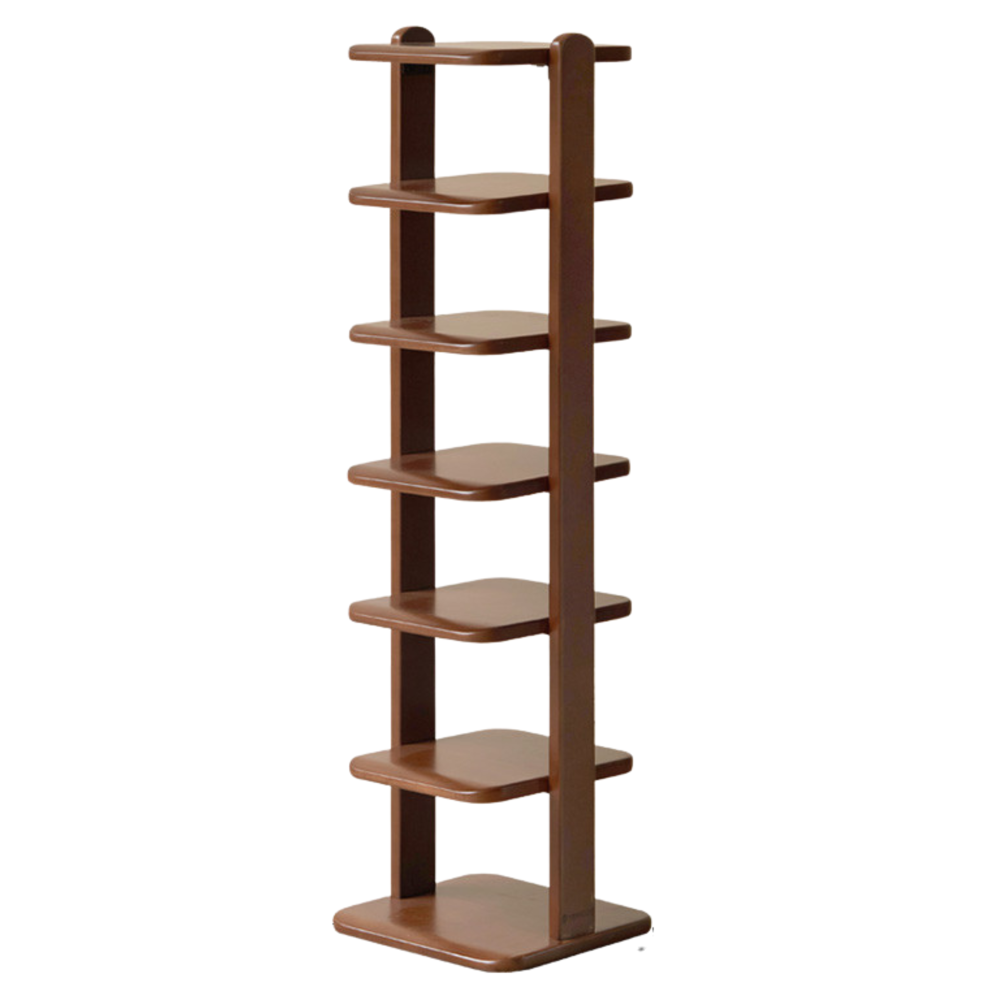 12.2x11.4x43.3 inch / 31x29x110 cm / walnut color / shoe rack