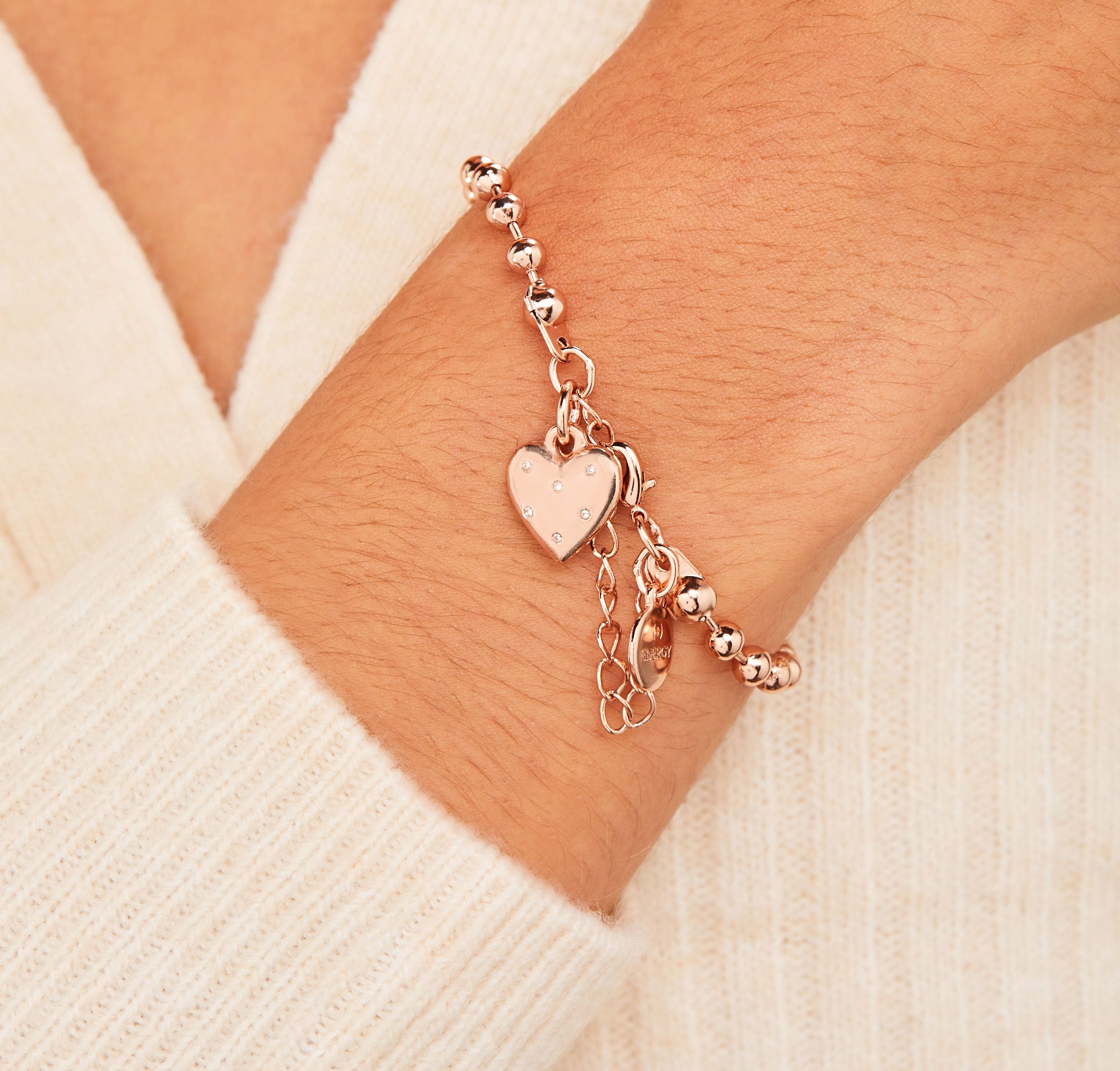 Heart Ball Chain Bracelet for Women - Dainty Gold Plated Cute Minimalist Jewelry Gift for Her - Perfect for Valentine's Day, Anniversary & Everyday Wear