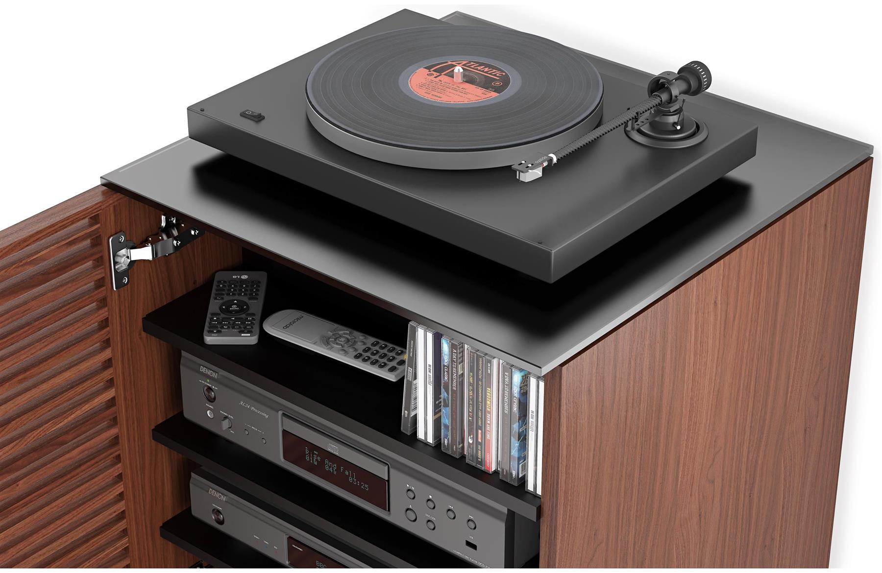 BDI Corridor 8172 Media Console - Premium Audio Tower for Home Theater Systems | Perfect for Living Room Entertainment Centers & Speaker Storage