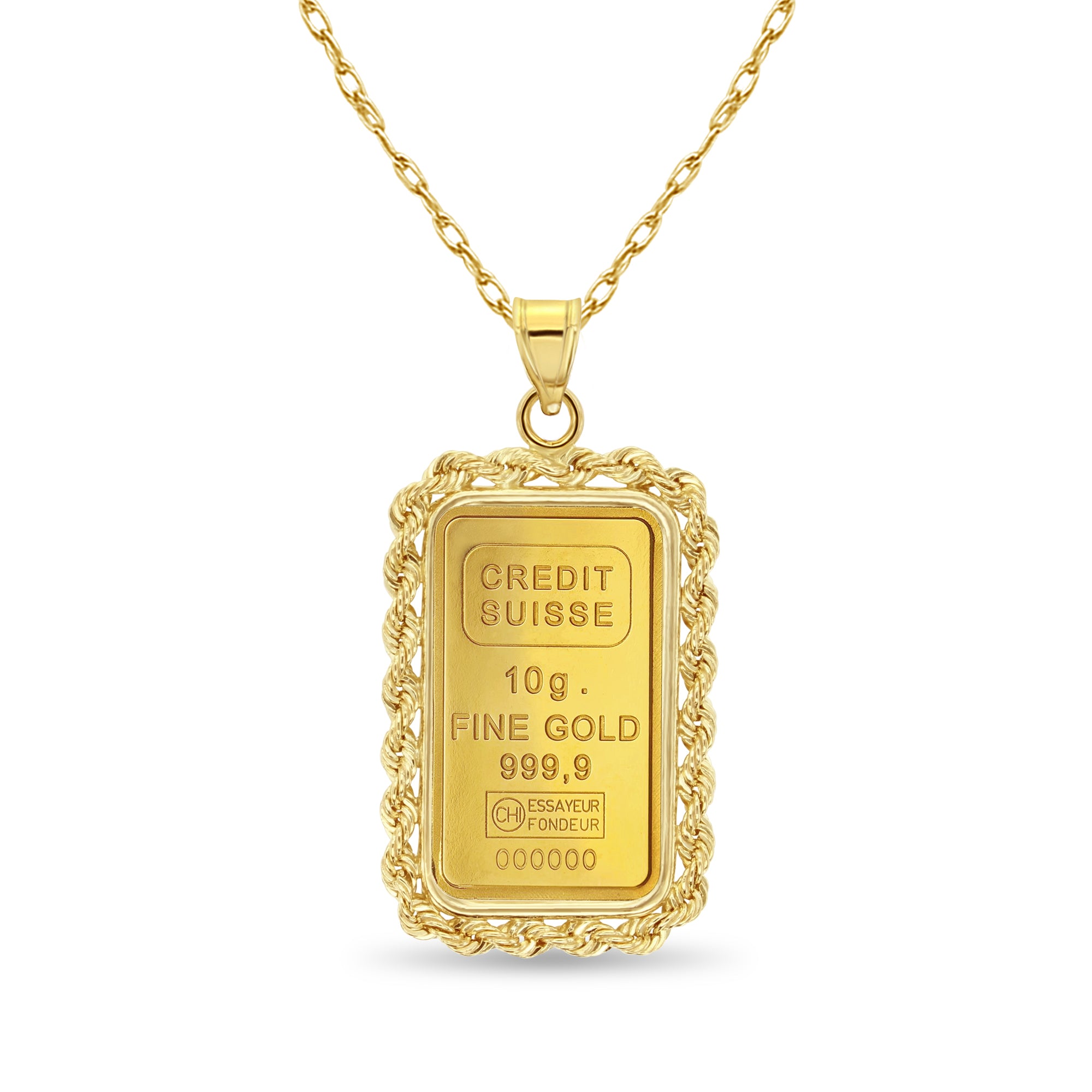 10 Gram Pamp Suisse Gold Bar with Rope Bezel - 24K Pure Gold Bullion for Investment & Collection - Perfect for Gifts, Wealth Preservation & Precious Metals Portfolio