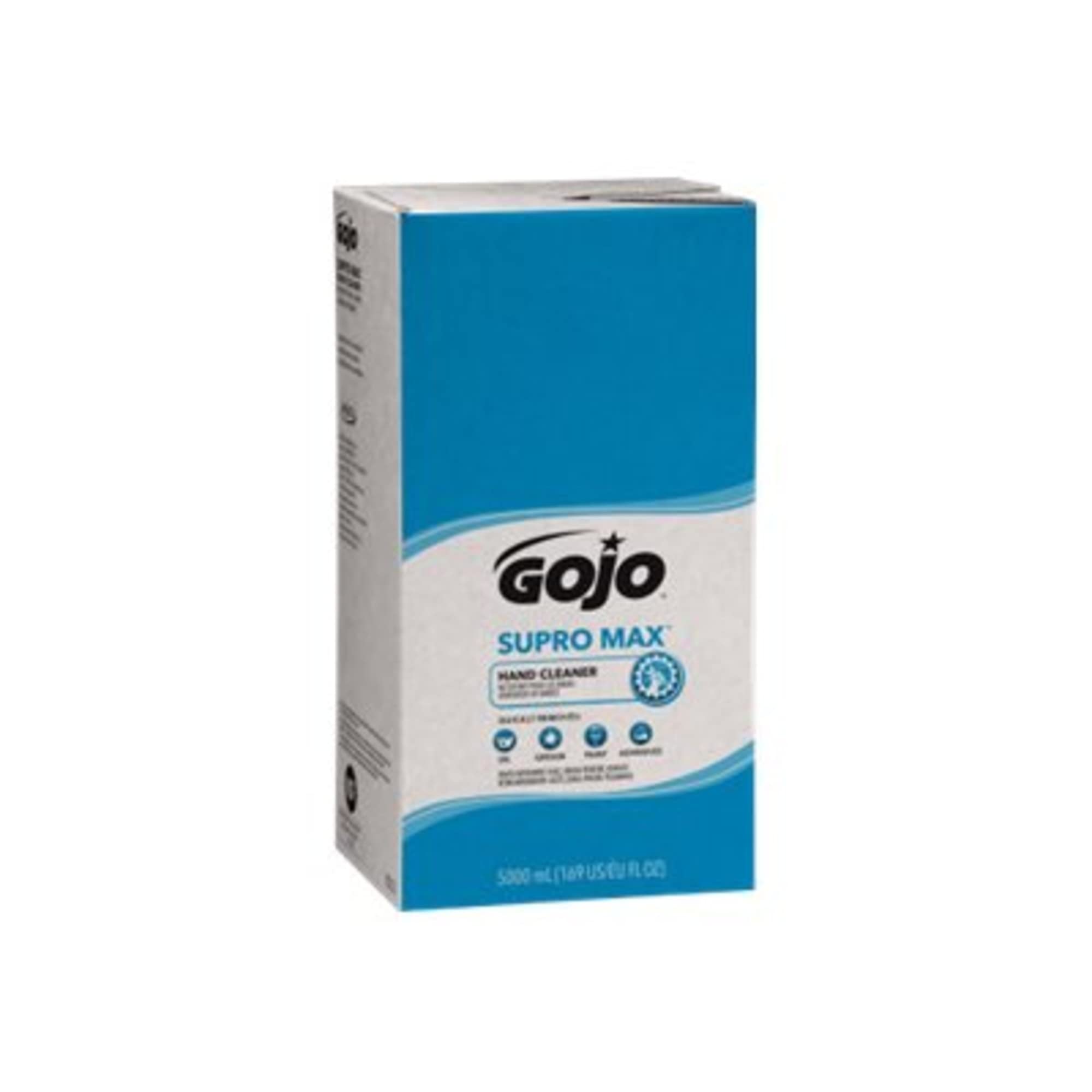 GOJO PRO TDX SUPRO MAX Heavy-Duty Hand Cleaner Refill, 5000 mL (Pack of 2) - Industrial Strength Pumice-Free Hand Soap for Mechanics, Auto Shops & Construction Sites - 7572-02